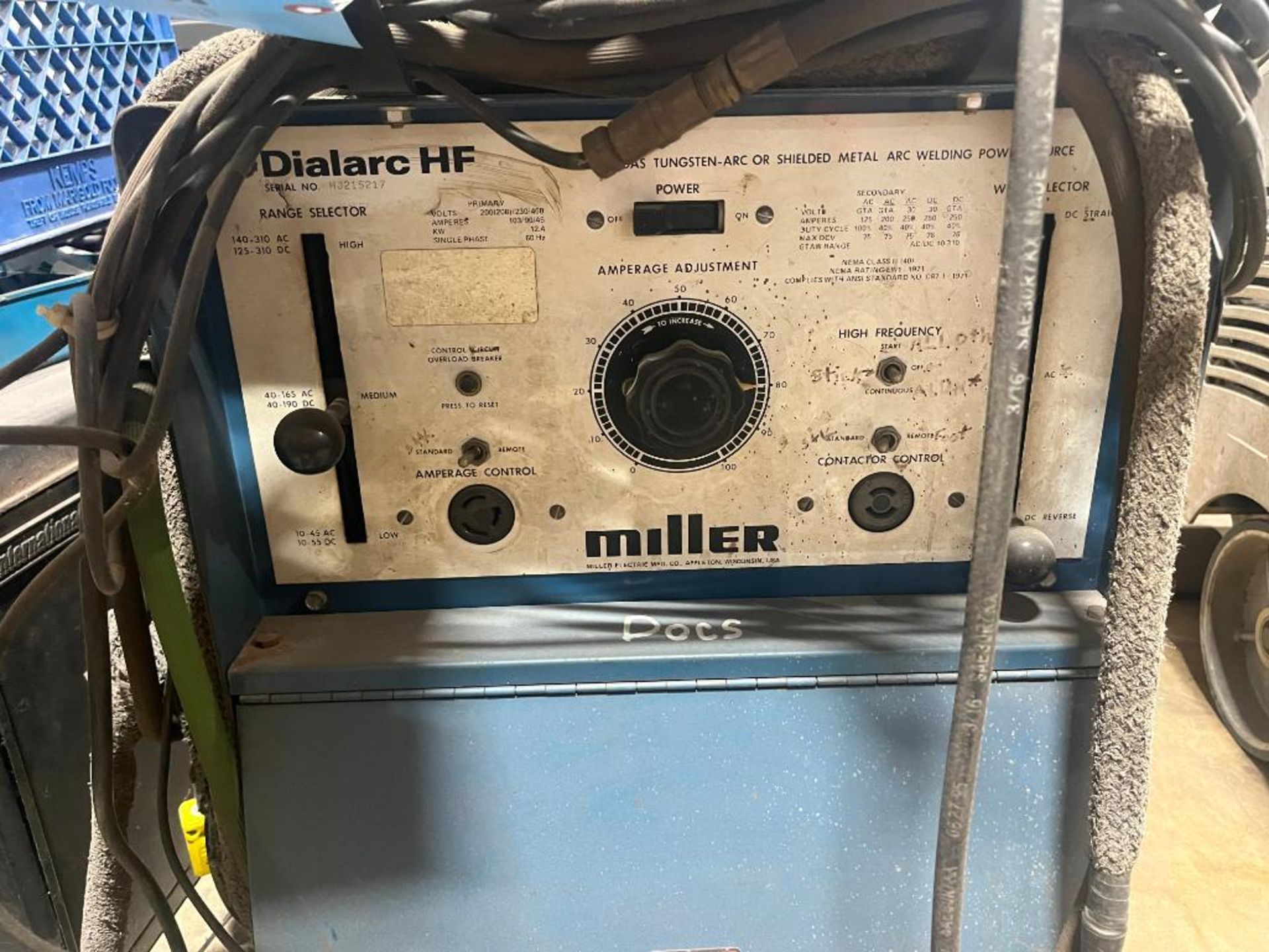 Miller Welder, model Dialarc HF - Image 2 of 4