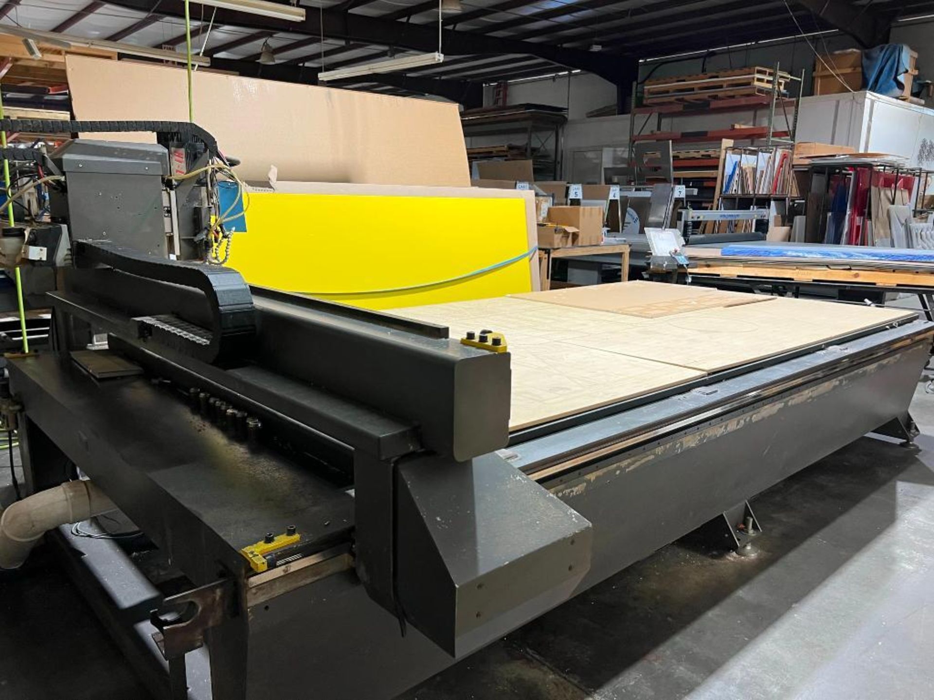 Multicam CNC Router Model 3305-R, S/N 3-305-R05361, 6' x 12' Table, with Tooling, Pendant Controls, - Image 9 of 16
