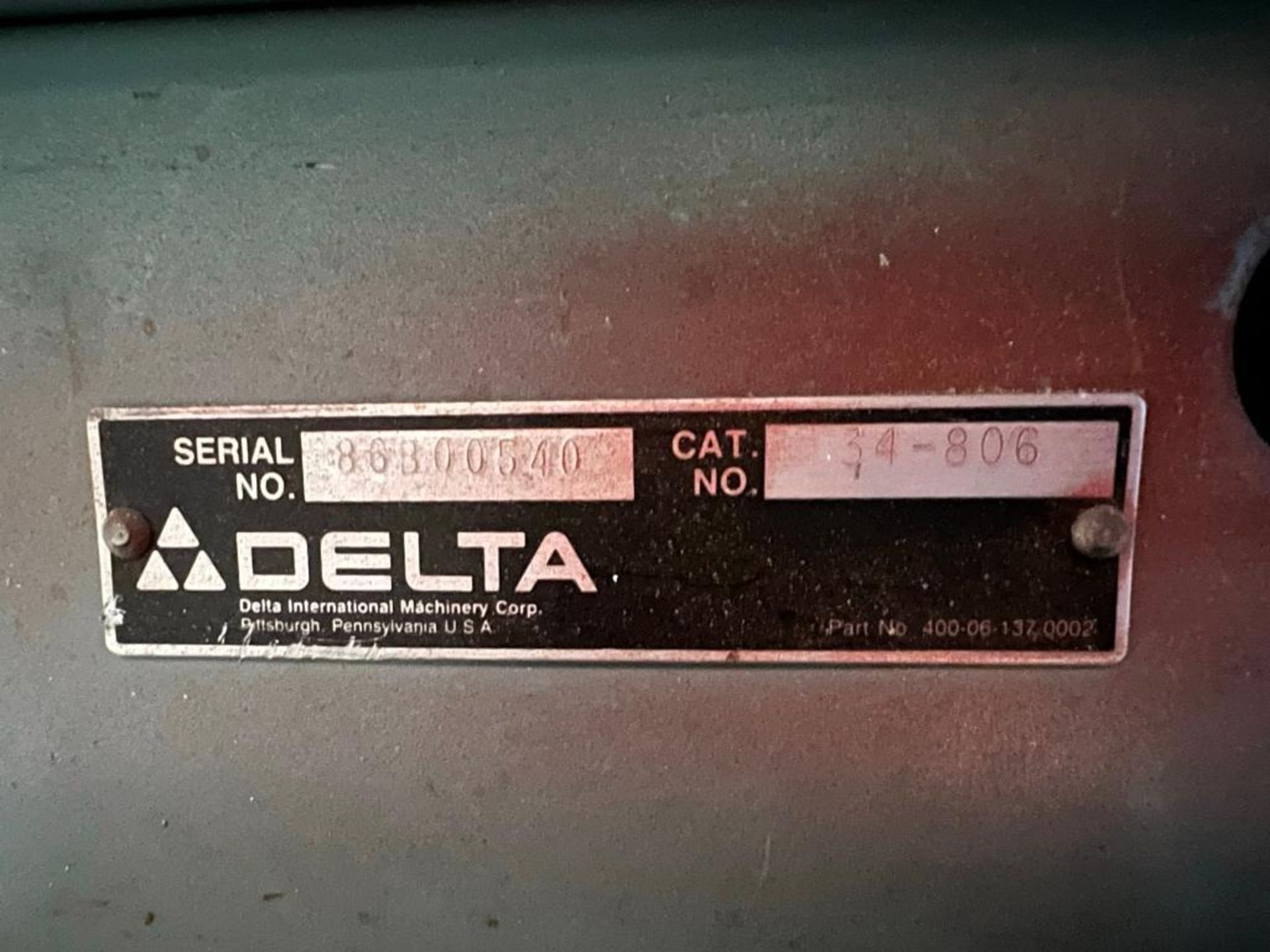 Delta Unisaw Table Saw, S/N 86B00540, 3 Phase Motor - Image 5 of 19
