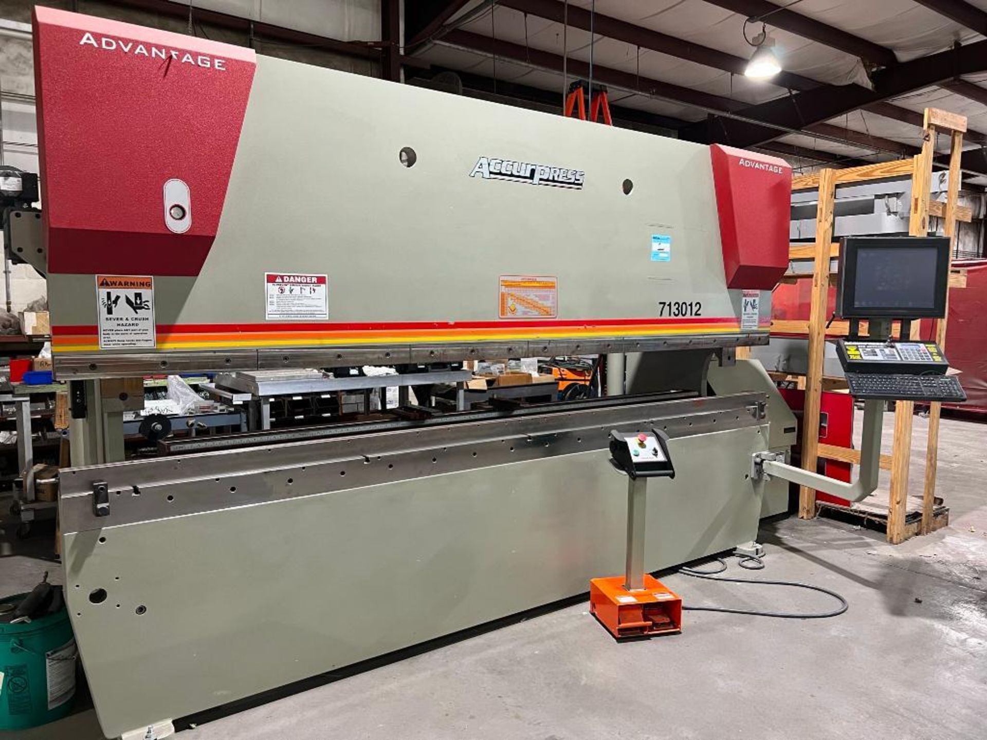 2019 Accurpress Advantage 130-Ton x 12' CNC Hydraulic Press Brake Model 713012, S/N 13271 (2019), wi - Image 9 of 18