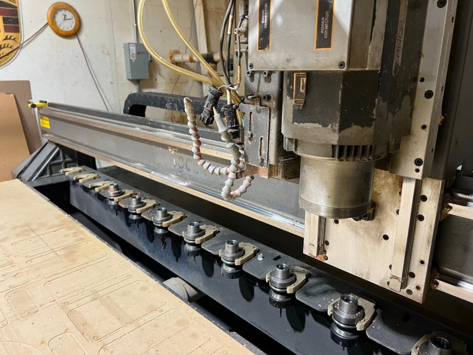 Multicam CNC Router Model 3305-R, S/N 3-305-R05361, 6' x 12' Table, with Tooling, Pendant Controls, - Image 6 of 16