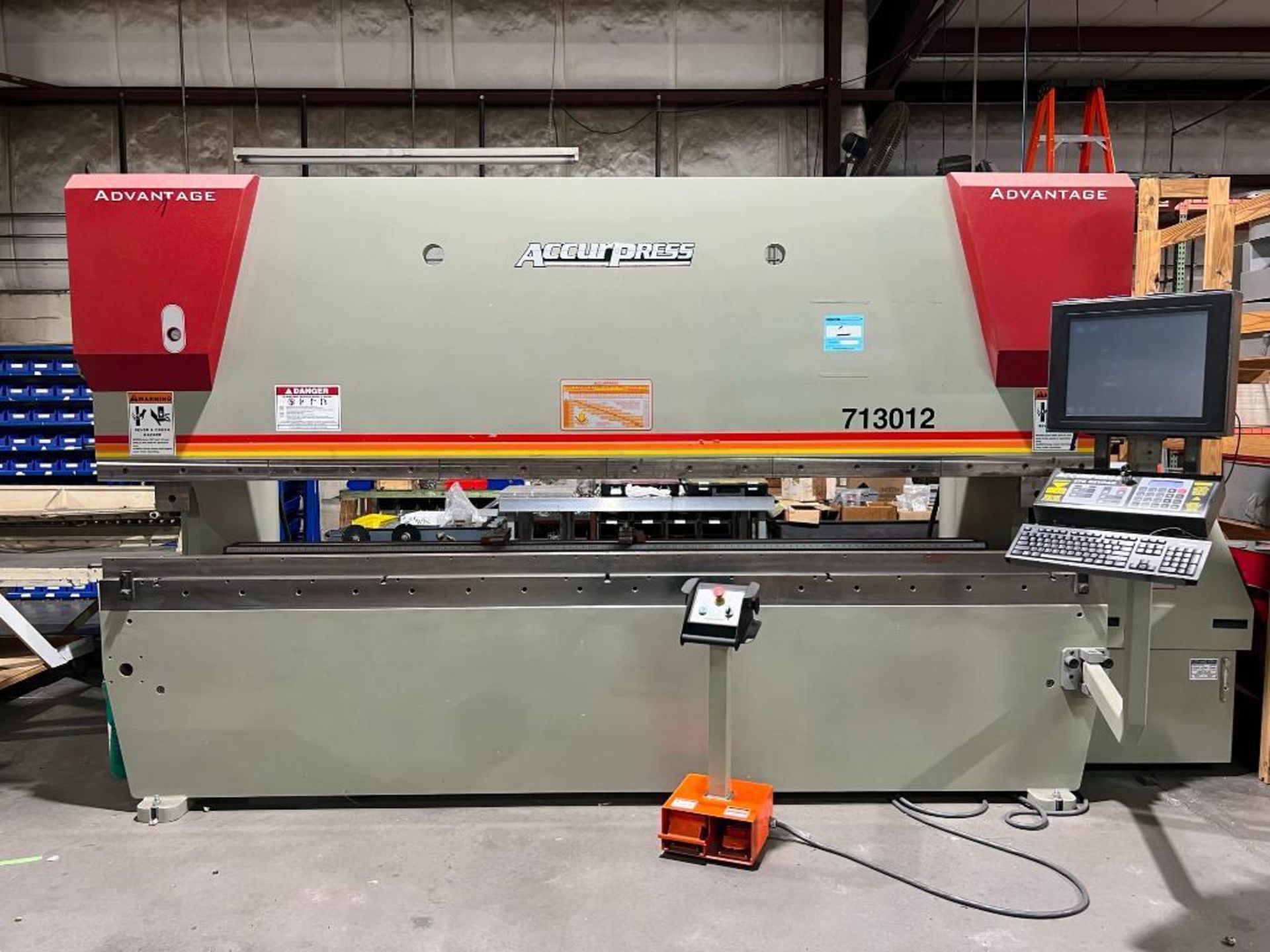 2019 Accurpress Advantage 130-Ton x 12' CNC Hydraulic Press Brake Model 713012, S/N 13271 (2019), wi