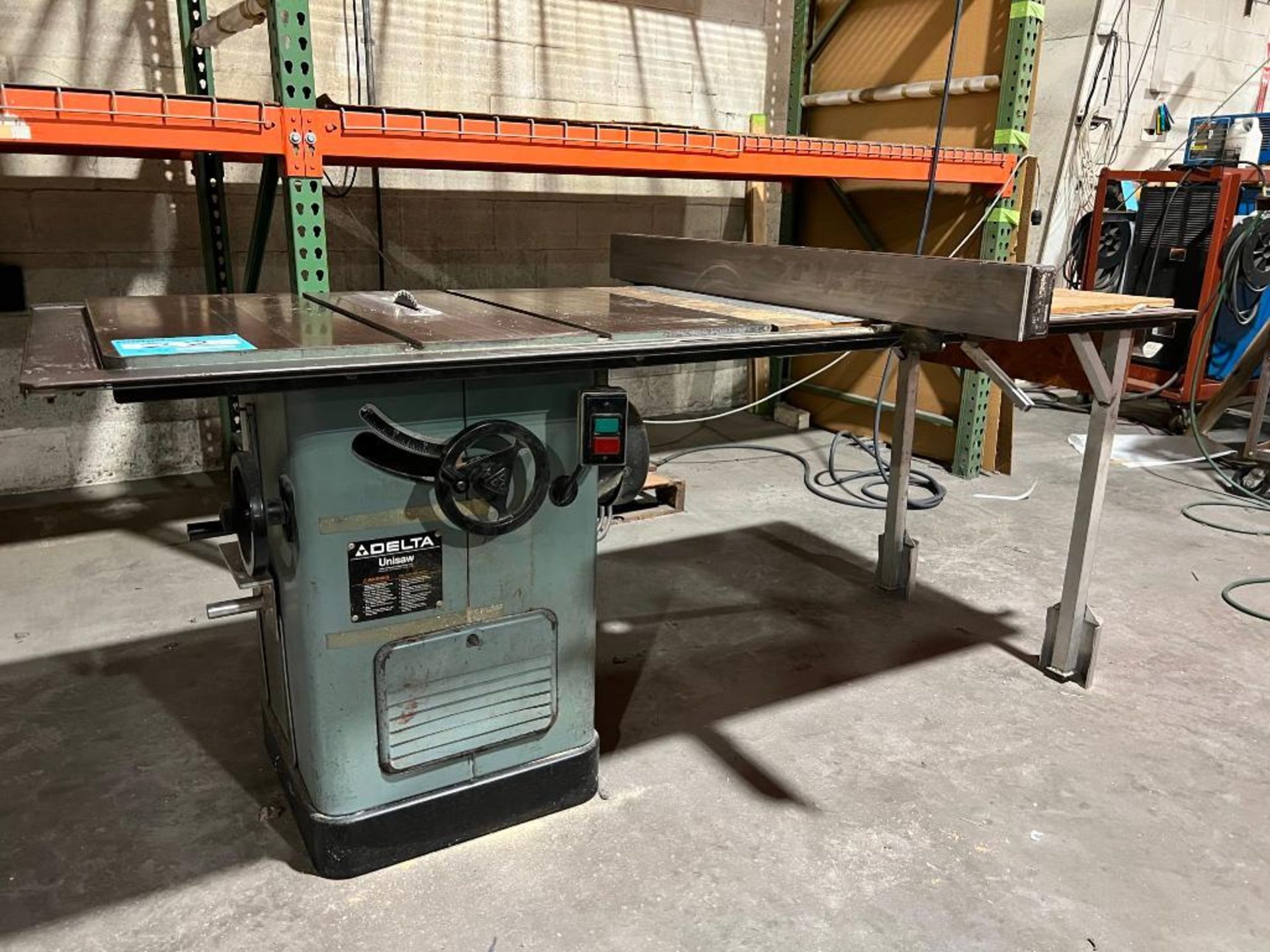 Delta Unisaw Table Saw, S/N 86B00540, 3 Phase Motor