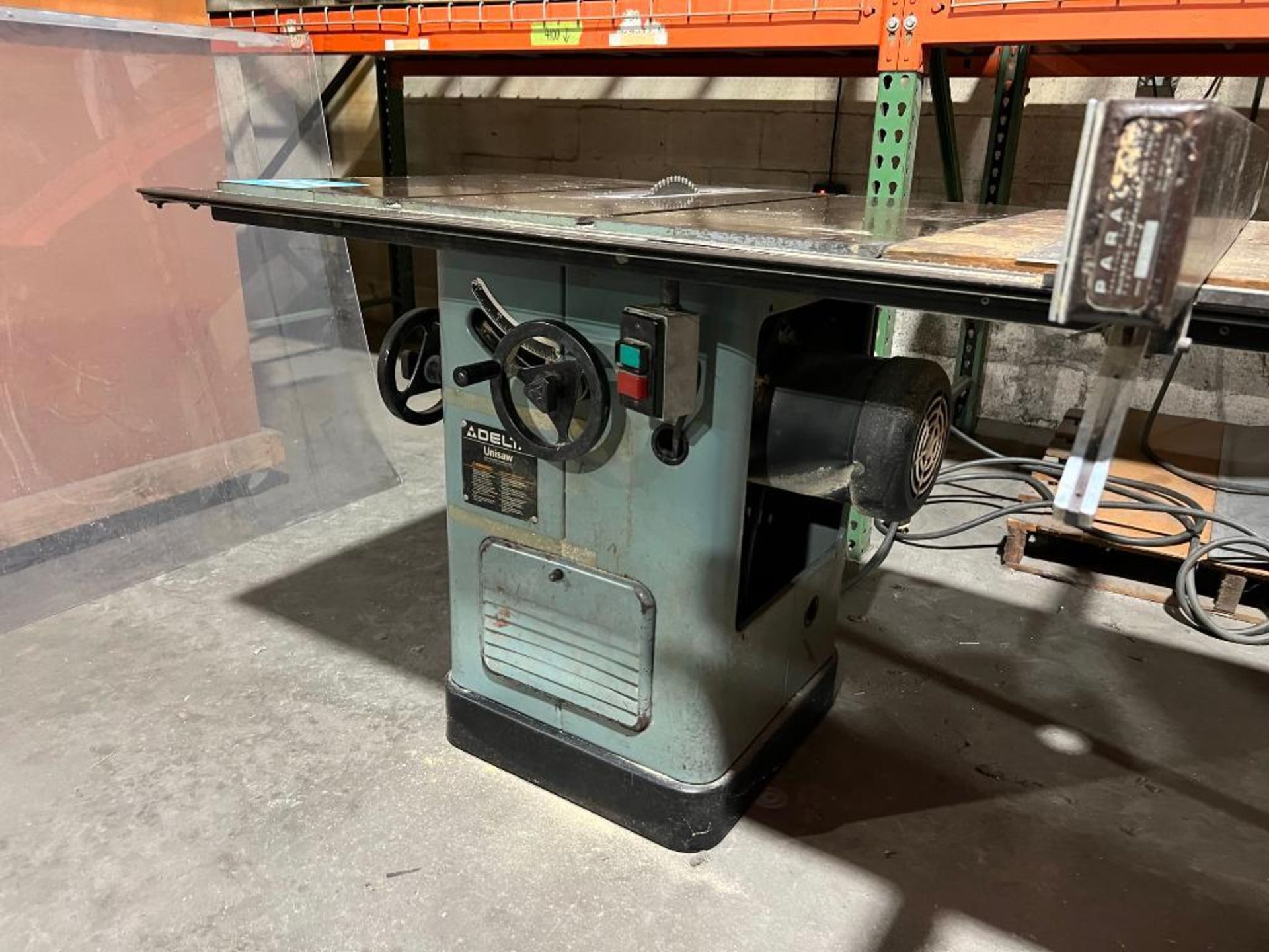 Delta Unisaw Table Saw, S/N 86B00540, 3 Phase Motor - Image 7 of 19