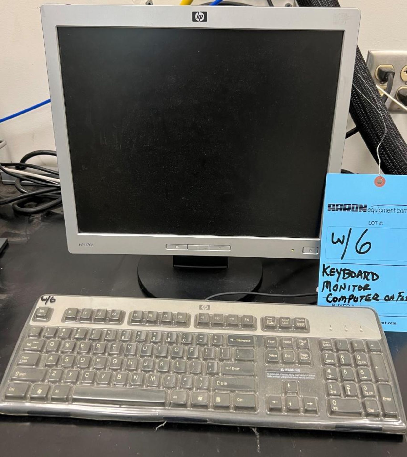 HP xw4400 Computer with monitor & keyboard. Last used with LOT# 3, 4, 5.
