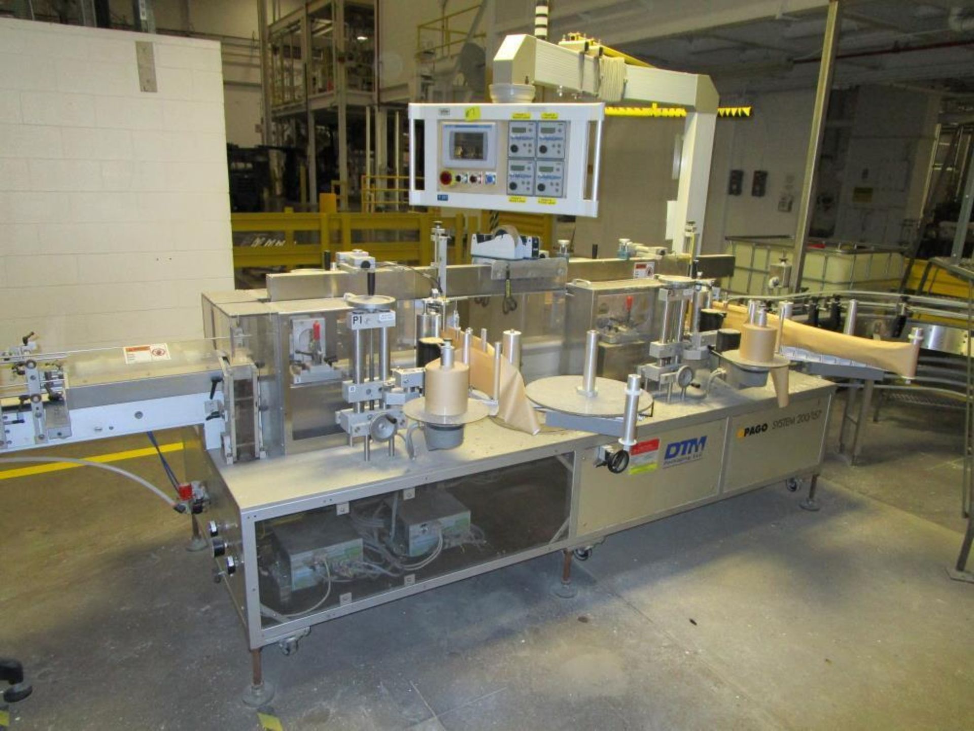 Used- PagoMat System 200/157 Font and back Pressure Sensitive Labeler with redundant heads. Approxim - Image 2 of 30