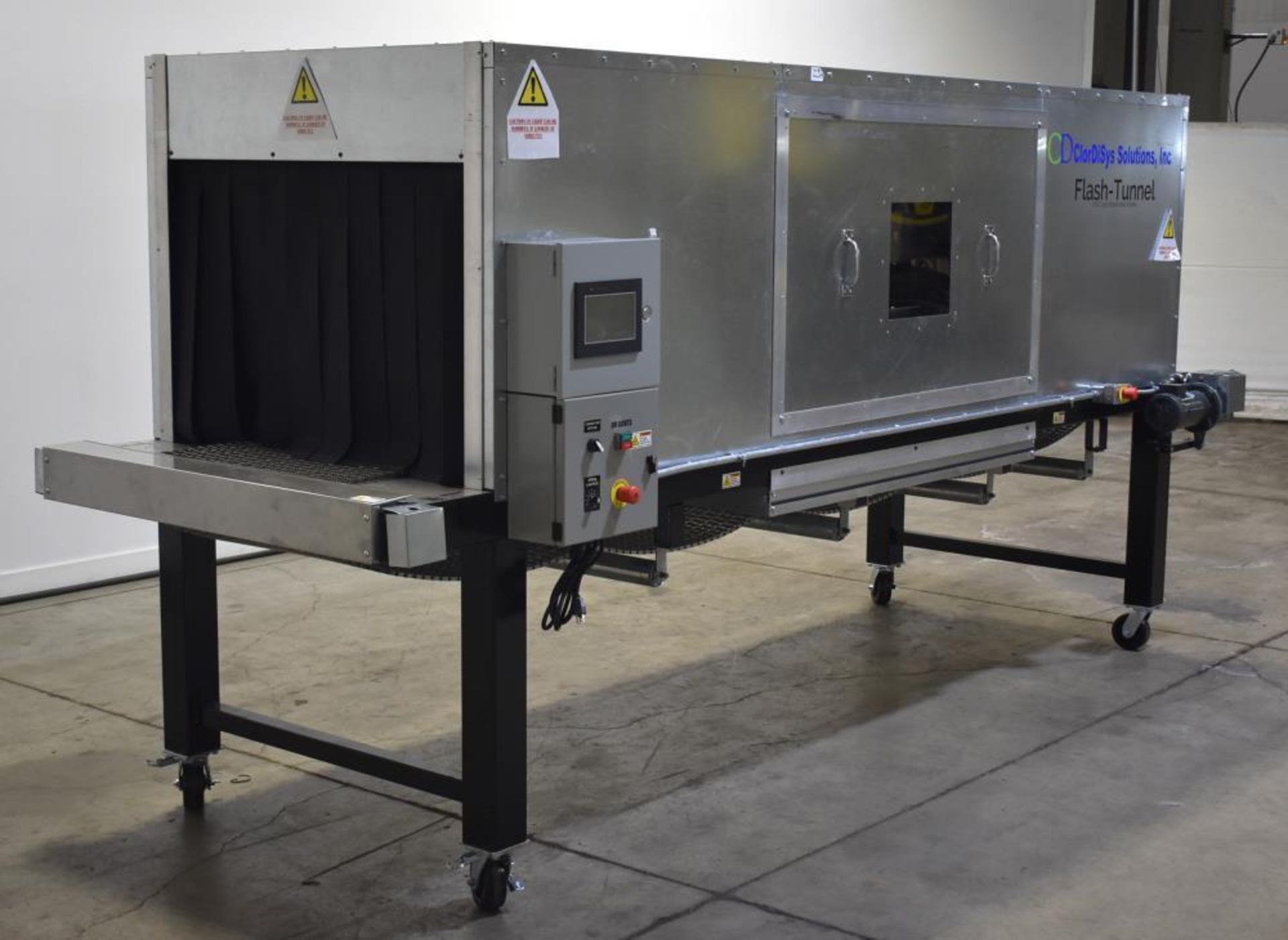 Used- Clordisys Solutions 106 Ultra Violet Sterilizer Flash Tunnel. Stainless steel link conveyor, a - Image 2 of 30