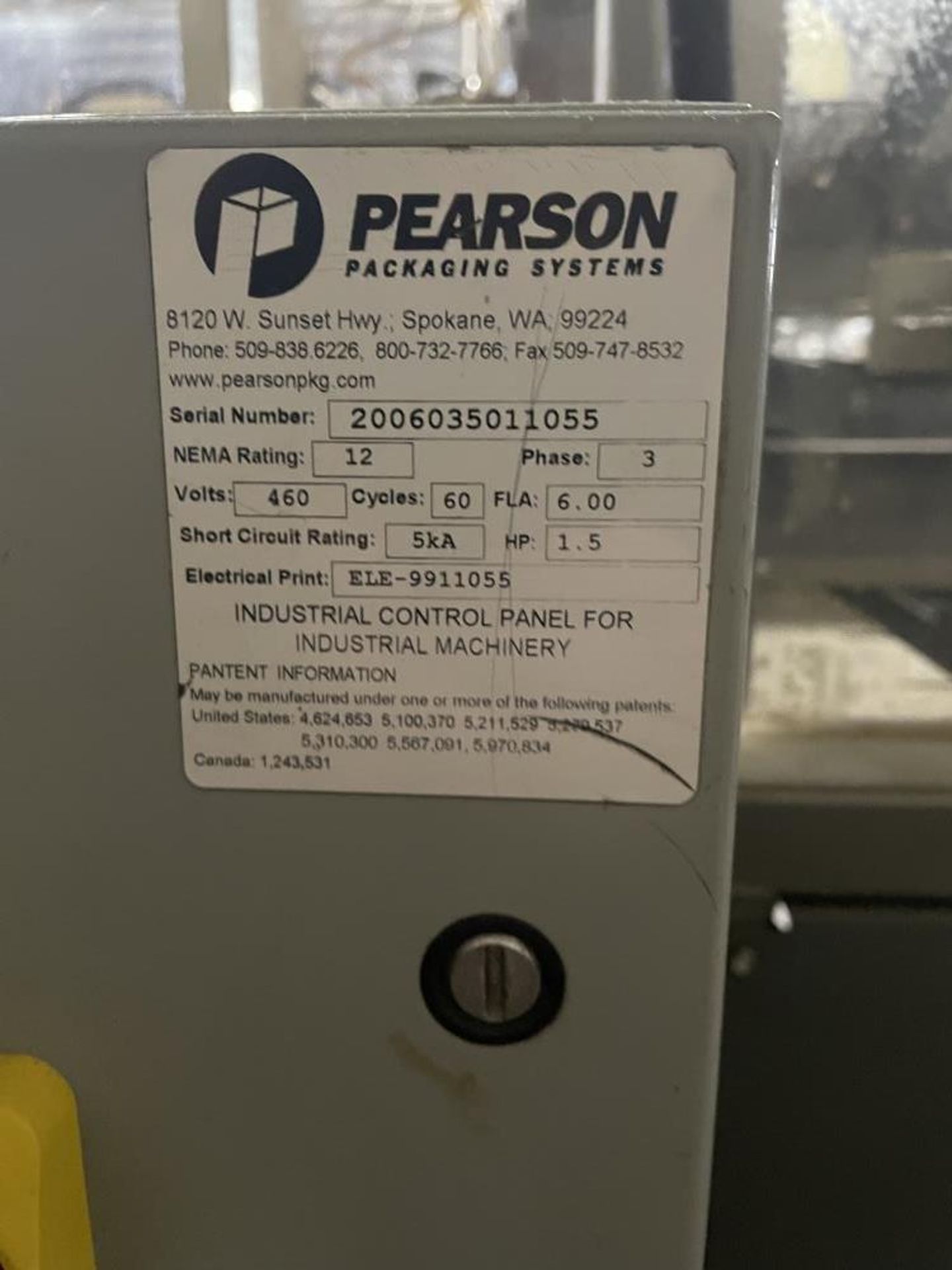 Used- Pearson Case Erector with Glue Bottom Seal, Model CE350. Machine is capable of up to 35 cases - Image 13 of 13