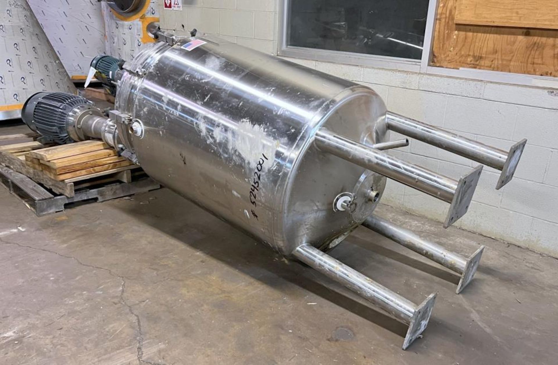 Used- T&C Stainless Steel Agitated Reactor, 150 Gallon, 316/316L Stainless Steel, Vertical. Approxim - Image 4 of 41