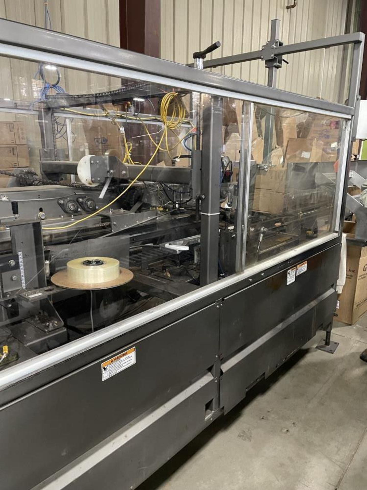 Used- Pearson Case Erector with Glue Bottom Seal, Model CE350. Machine is capable of up to 35 cases - Image 3 of 13