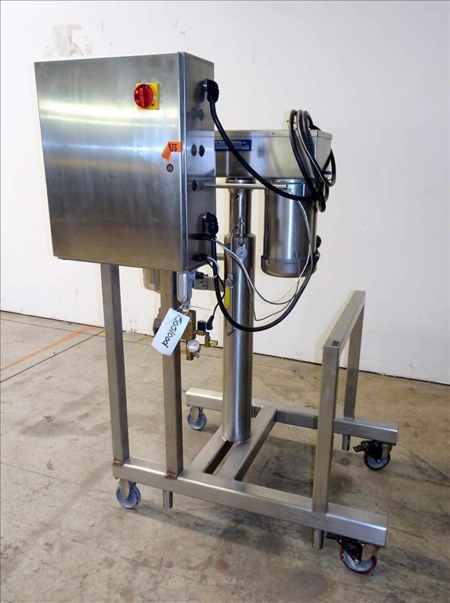 Used- Scott Turbon Mixer, Model 1XEV-1, Stainless Steel. Approximate 9-3/4" long mixing shaft. Drive - Image 4 of 31