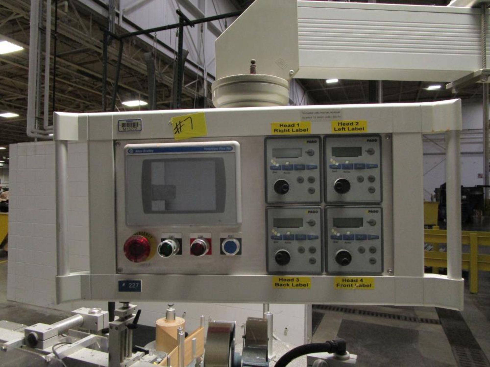 Used- PagoMat System 200/157 Font and back Pressure Sensitive Labeler with redundant heads. Approxim - Image 8 of 30