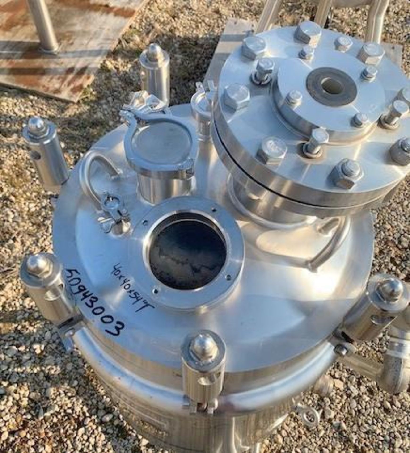 Used- Lee Industries Reactor, 20 Gallon, Model 20U, 316L Stainless Steel, Vertical. 18" Diameter x 1 - Image 8 of 11