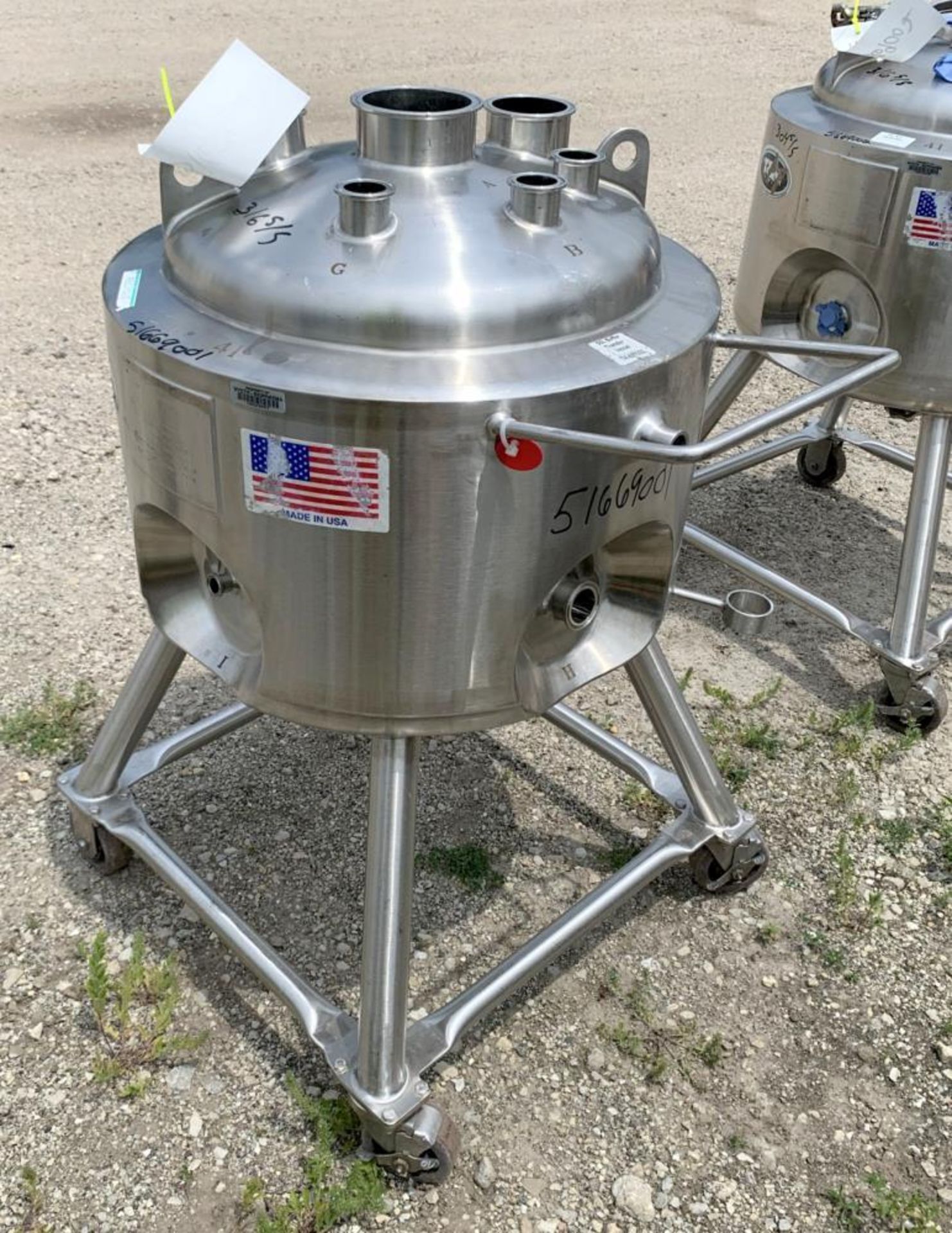 Used- T&C Stainless Reactor, 55 Liter (14.5 Gallon), 316L Stainless Steel, Vertical. Approximately 1 - Image 4 of 9
