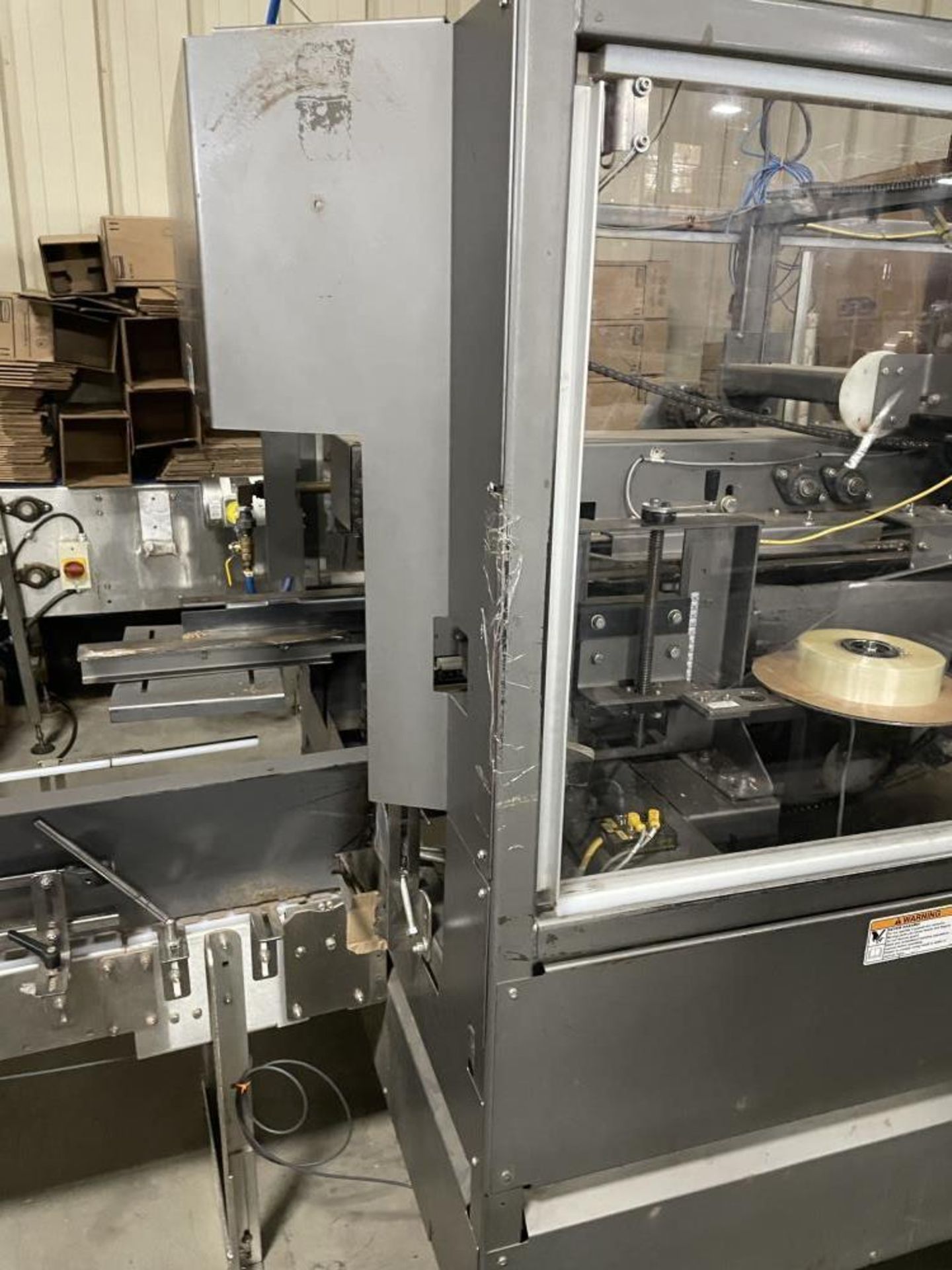 Used- Pearson Case Erector with Glue Bottom Seal, Model CE350. Machine is capable of up to 35 cases - Image 5 of 13