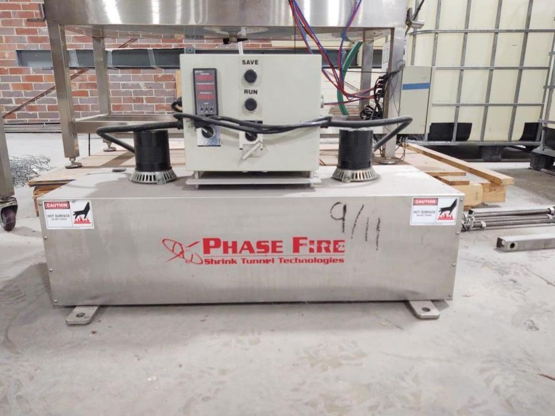 Used- Accutek Table Top Shrink Tunnel, Model Phase-Fire. Stainless steel construction, does not incl
