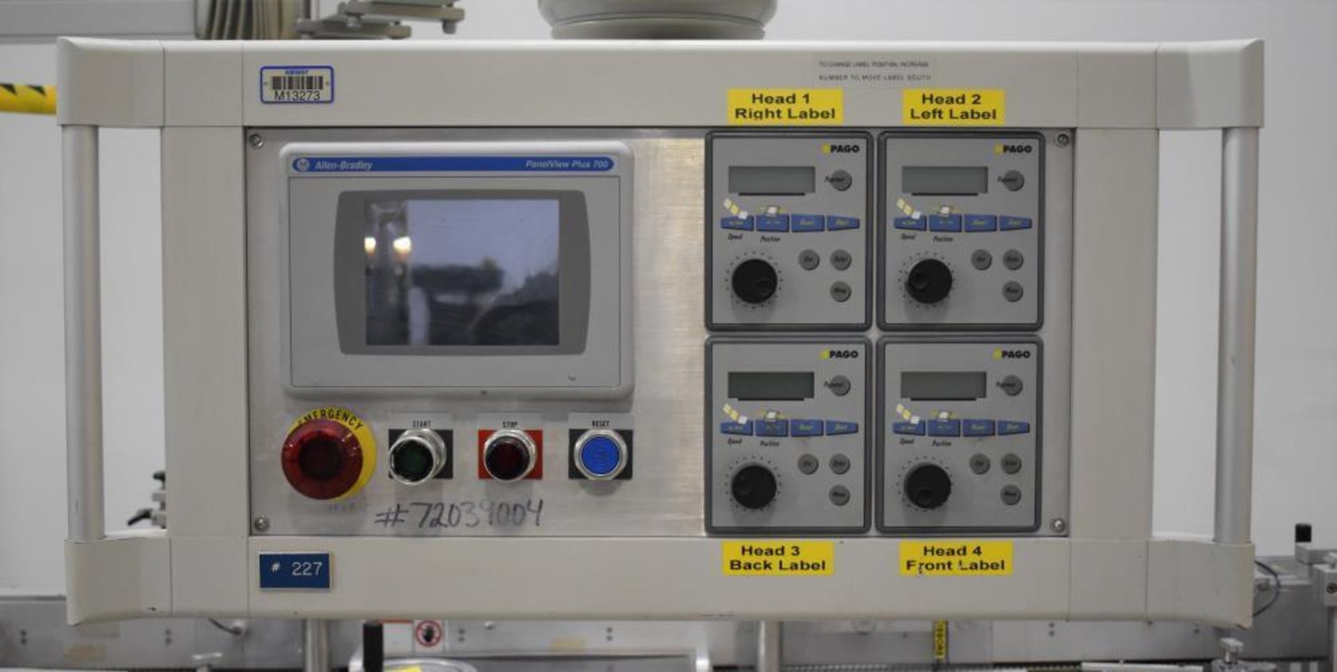 Used- PagoMat System 200/157 Font and back Pressure Sensitive Labeler with redundant heads. Approxim - Image 24 of 30