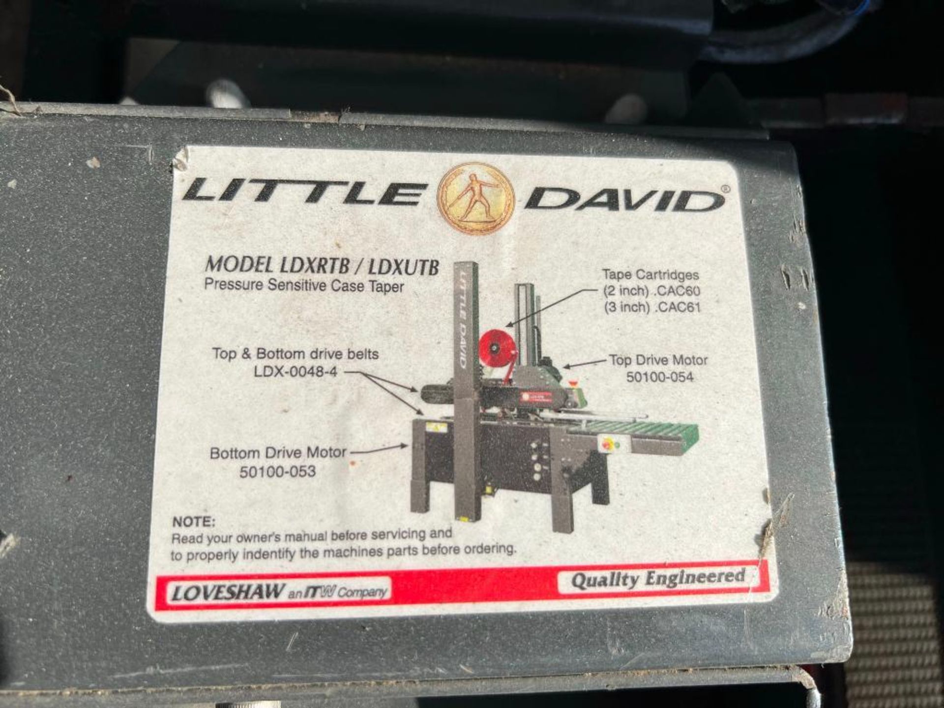 Little David top and bottom box taper, model: LDXRTB/2, sn: 301053LDXRTB/2, 110V/60hz/1ph, 1/6 HP to - Image 7 of 8