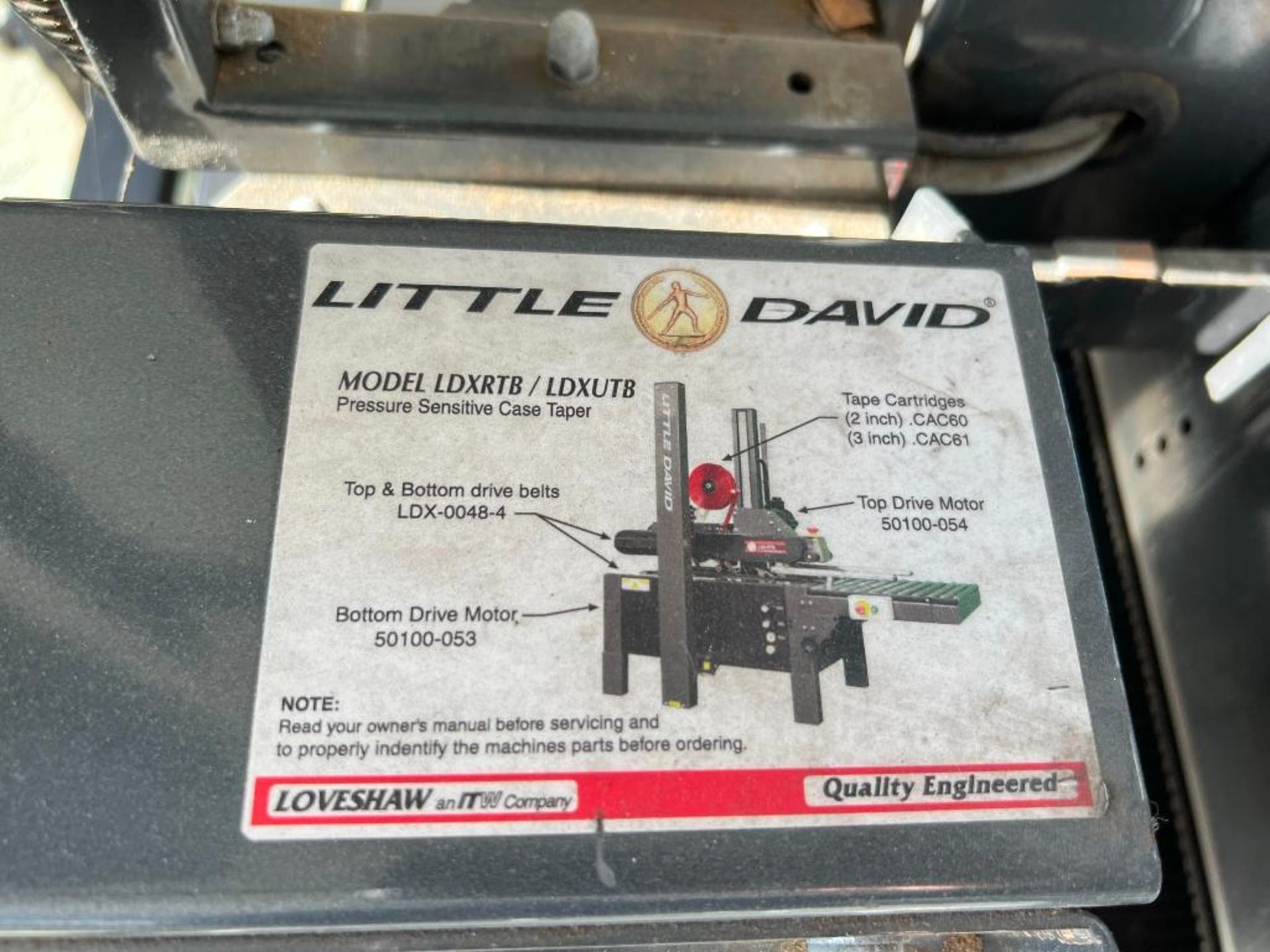 Little David Box Taper, model: LDXRTB/2, SN: 301055LDXRTB/2, 110V/60hz/1ph, 1/6 HP top, 1/3 HP botto - Image 8 of 9