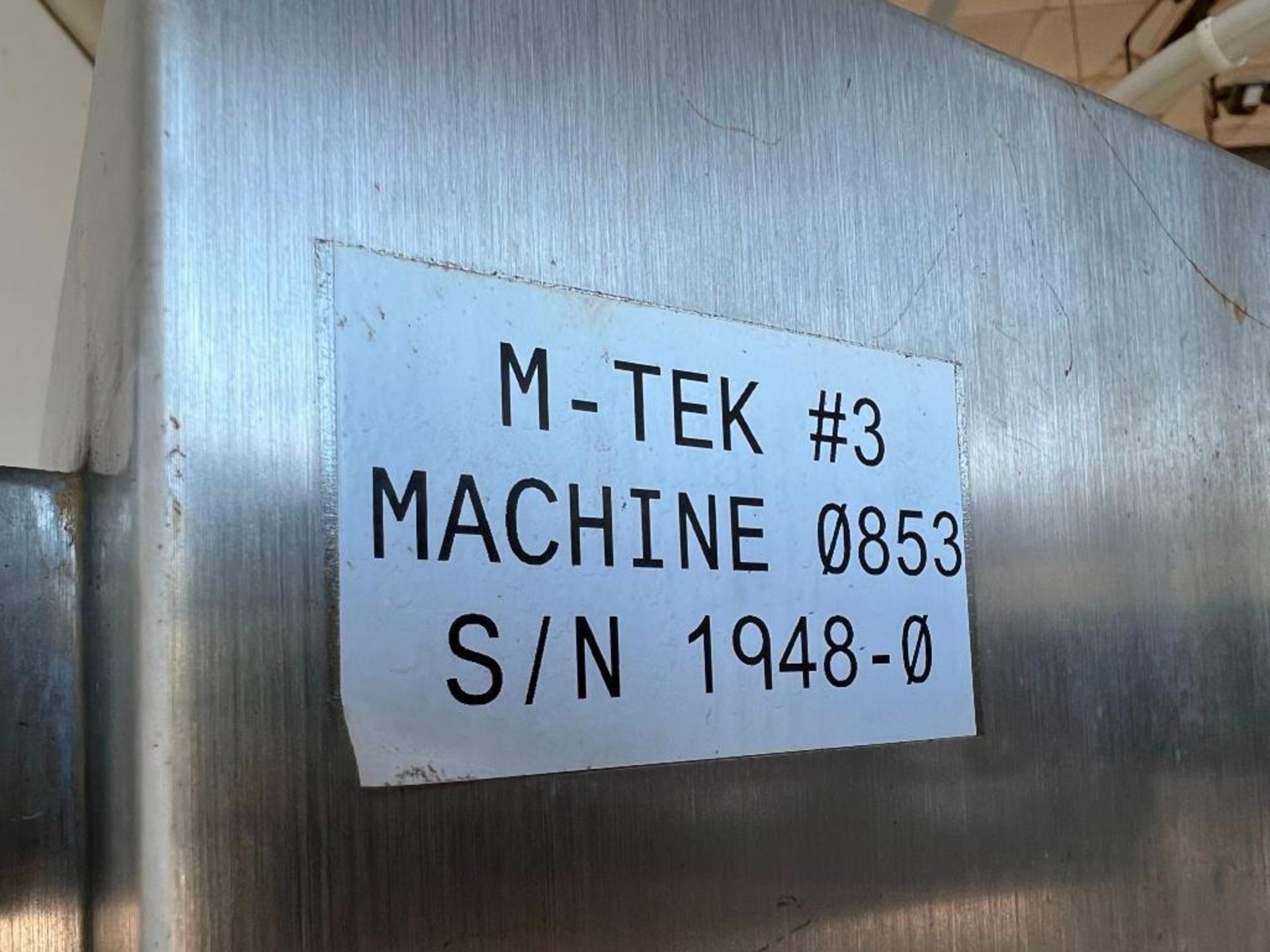 M-Tek Mark III, S/Nn: 1948-0, 81” seal length, 81 Length X 74 H. - Image 6 of 6