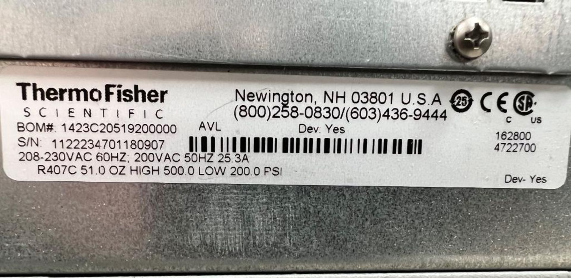 Thermo Fisher Scientific Neslab ThermoFlex 5000 Chiller, Serial# 1122234701180907. - Image 6 of 6