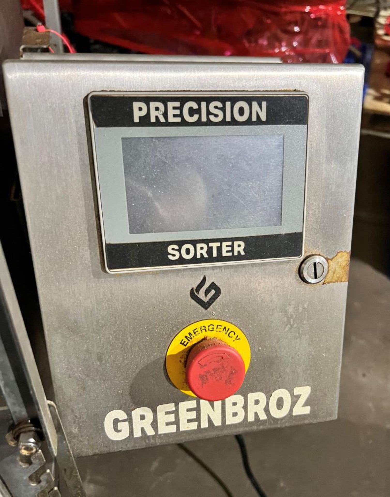 Greenbroz Precision Sorter. With feed chute, bottom dicharge belt and panel. Serial# 1190700441. - Image 4 of 11