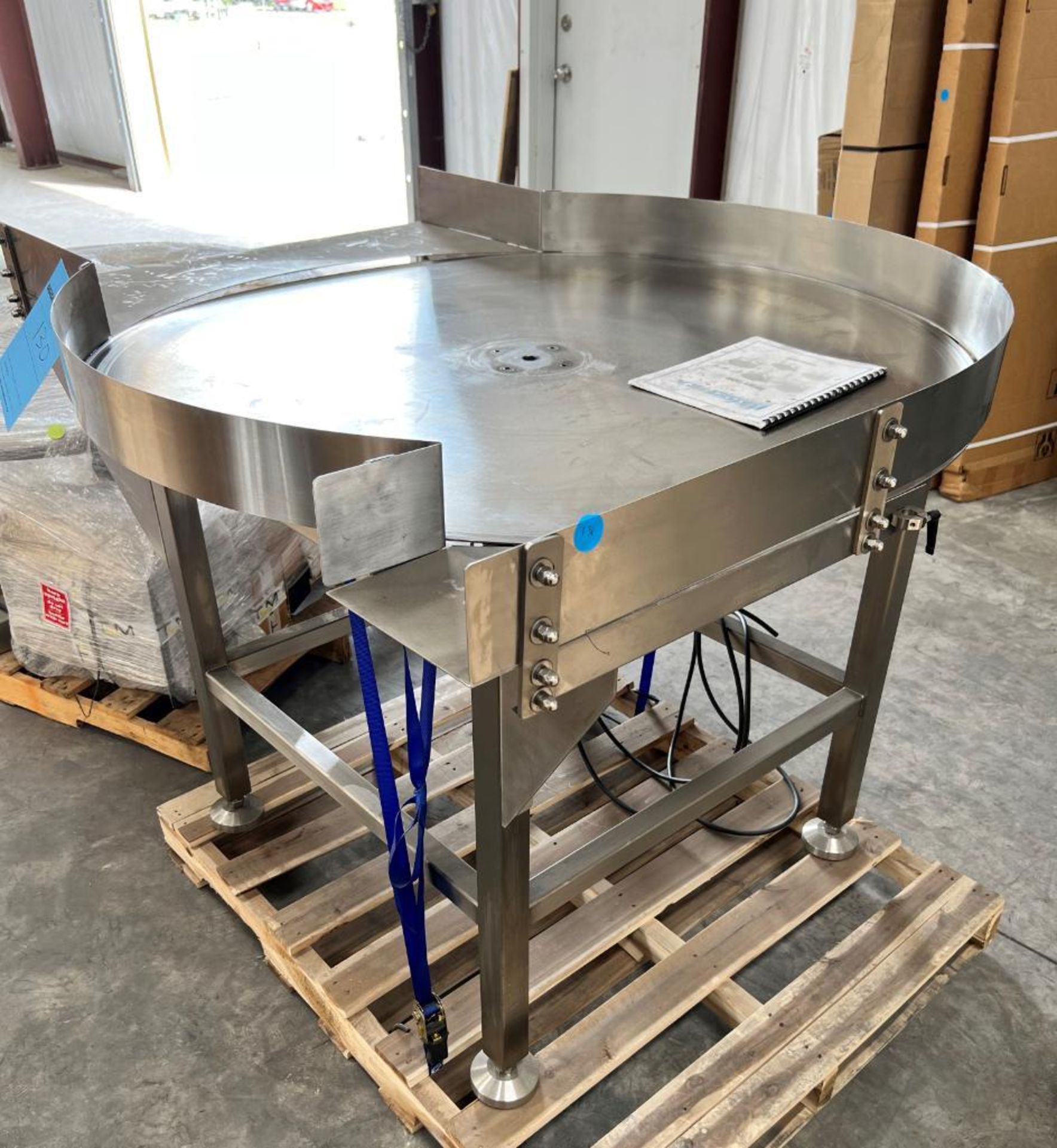 WeighPack Stainless Steel Rotary Unscrambling Table, Serial# 7195. Approximate 48" diameter. - Image 2 of 8