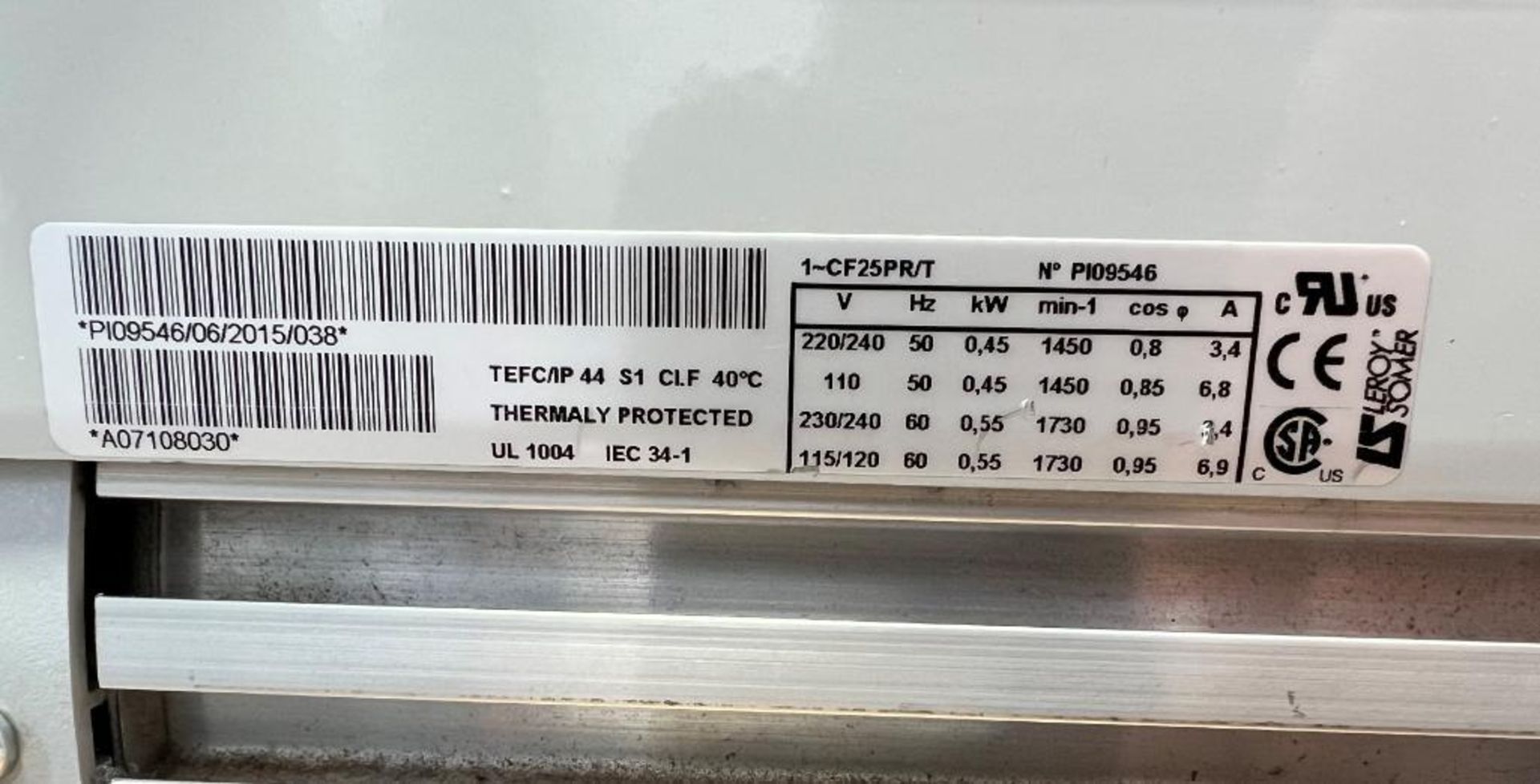 Edwards Rotary Vane Vacuum Pump, Model RV3, Serial# 159439206. - Image 6 of 6