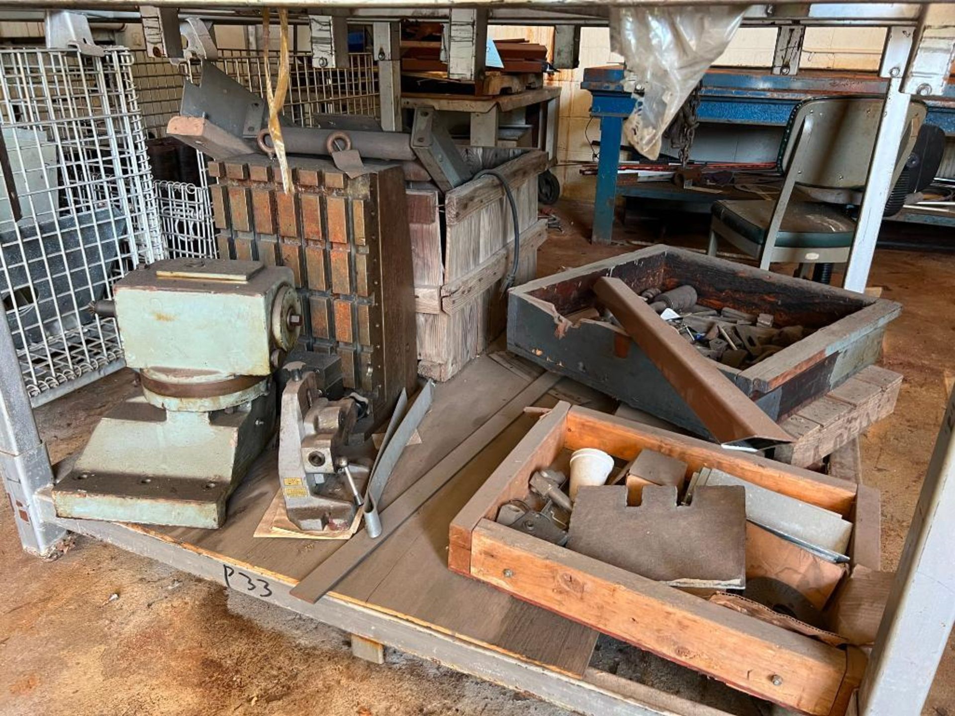 Lot: (6) Wire Baskets, (3) Material Racks, (1) Cart, & Assorted Hardware & Scrap - Image 3 of 8