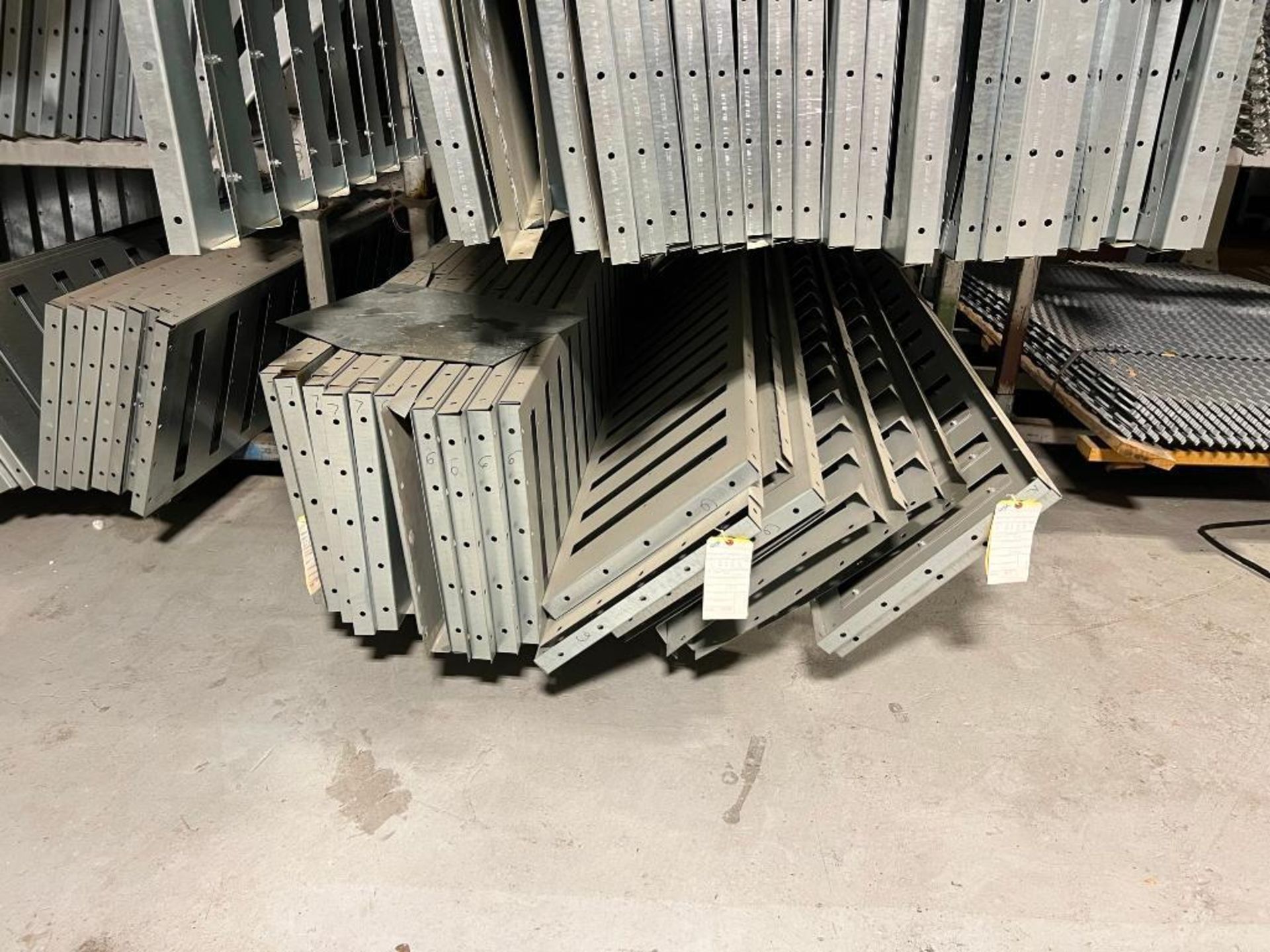Lot: Stackable Racks with Assorted Prebent Dryer Panels & Vertical Siding - Image 10 of 12