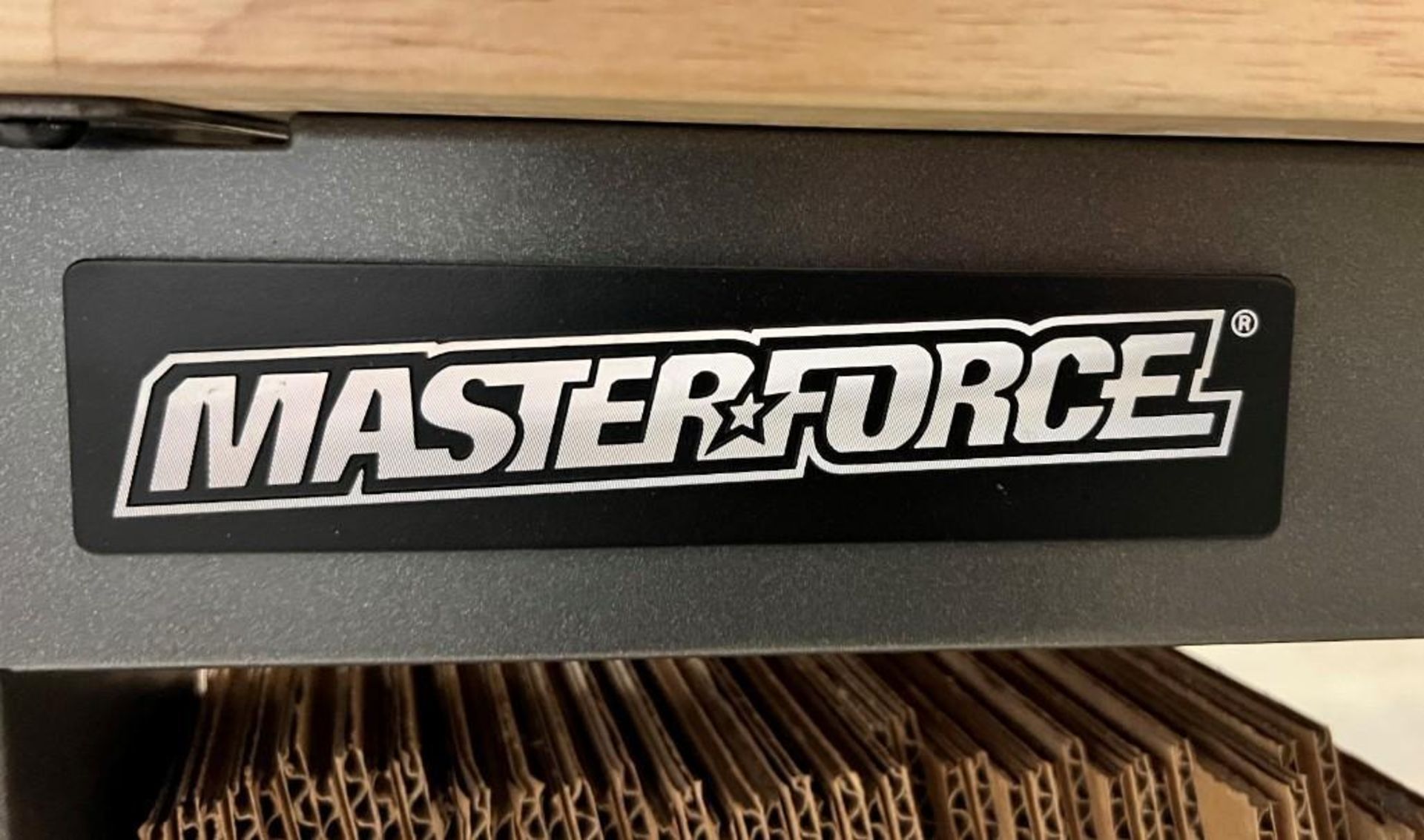 Lot Of (2) Master Force 24" x 72" Steel Frame, Wood Top Tables. NO CONTENTS. - Image 9 of 9