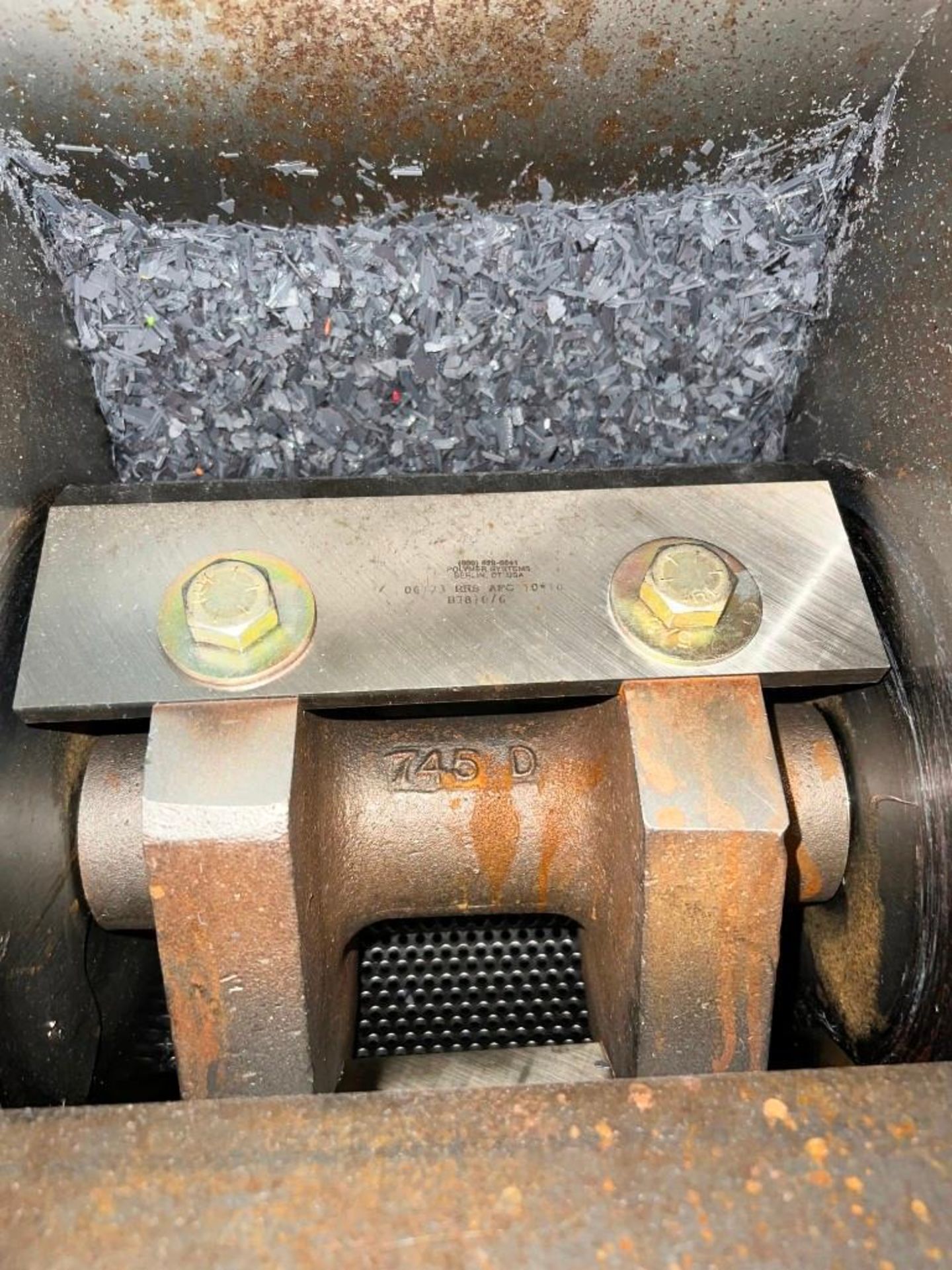 Temptek Press Side Granulator, Model 1010EM. Approximate 10" X 10" cutting chamber, open rotor, bott - Image 9 of 10