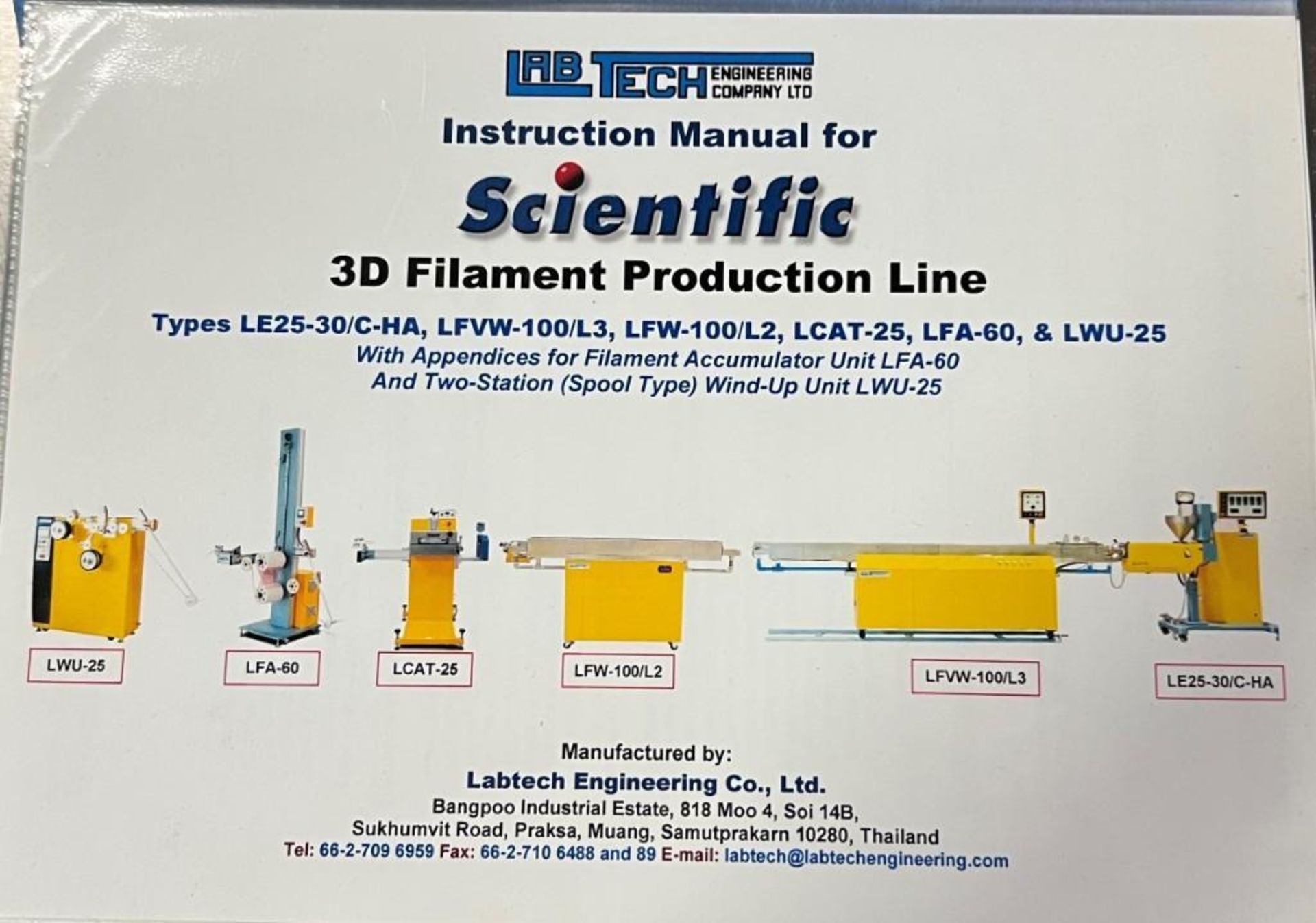 Labtech Engineering Scientific 25mm 3D Printer Filament Line. Consisting of: (1) Labtech 25mm extrud - Image 70 of 72