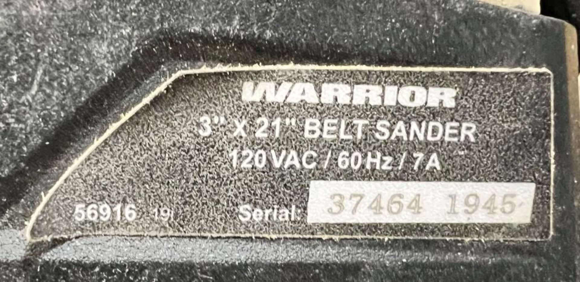 Lot Of Power Tools Consisting Of: Tool Shop hot knife, Warrior 3" x 21" belt sander, Warrior dual te - Image 7 of 30