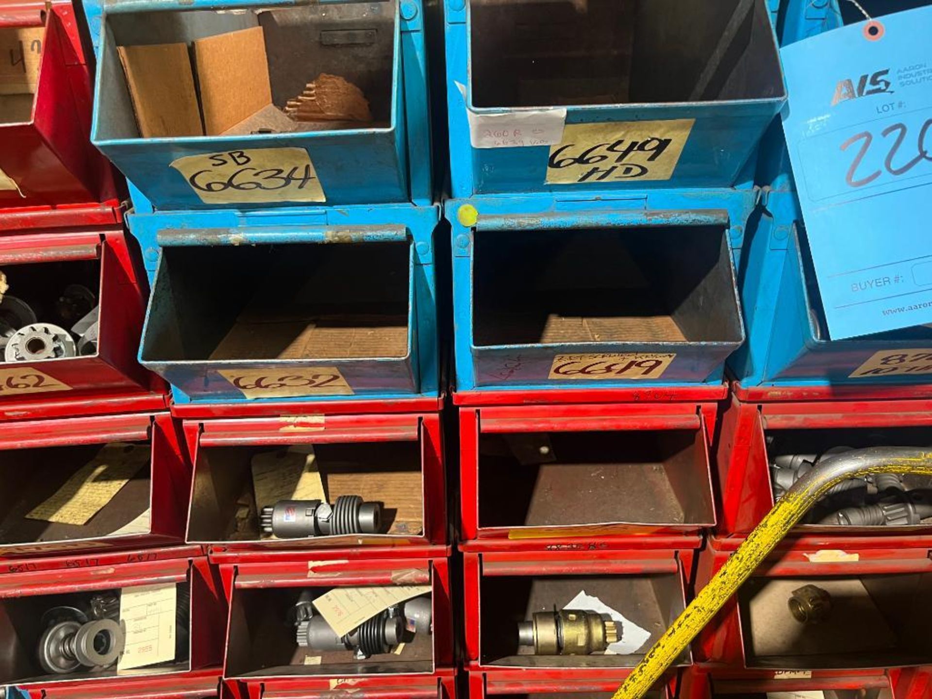 Bins & Shelving Units Including Large Quantity of Assembled Starter Drives, Solenoids, & parts - Image 14 of 77