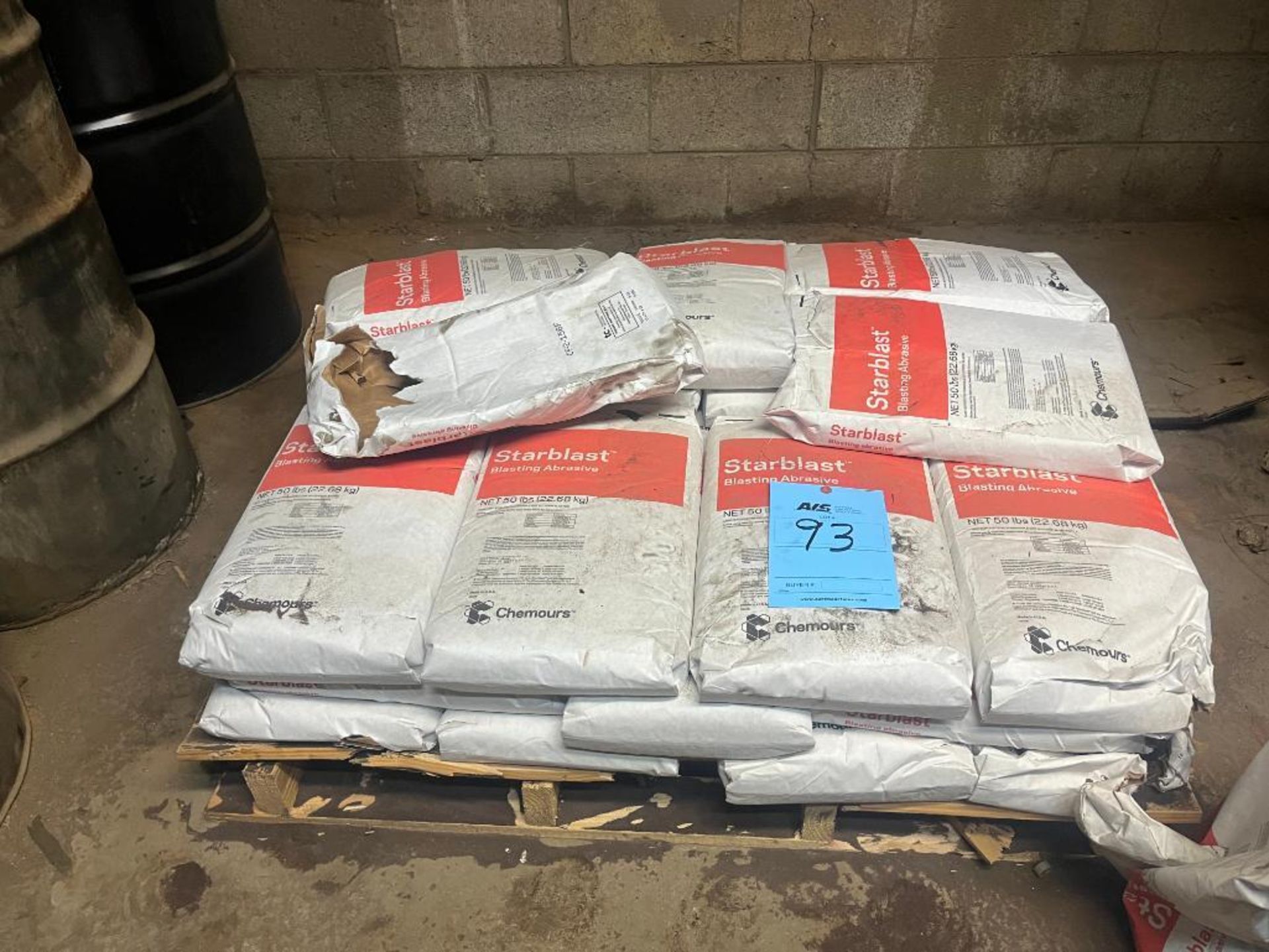 Pallet of Blasting Abrasive