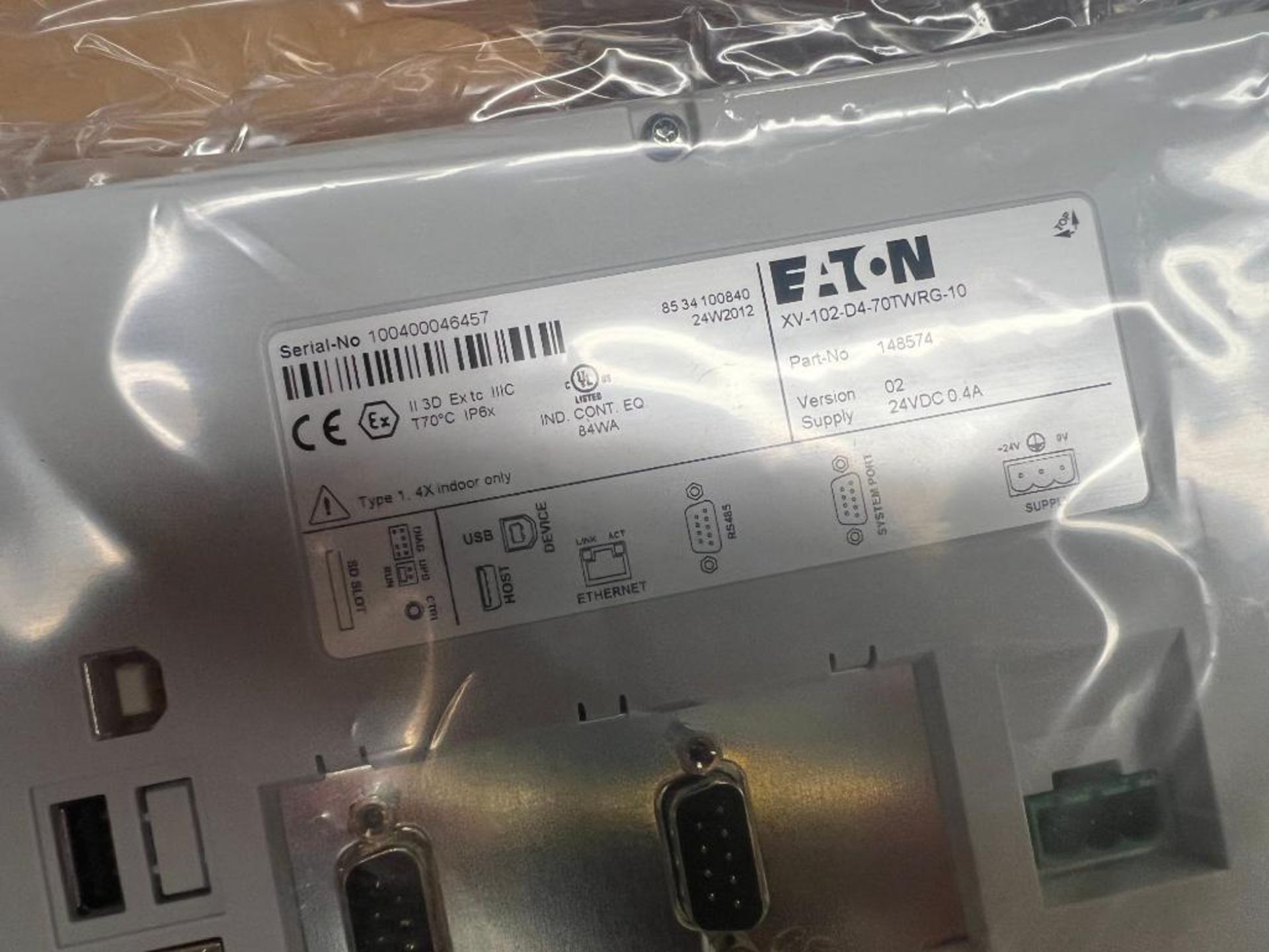 EATON XV-102-D4-70TWRG-10 HMI. Packaging Fee = $10 - Image 2 of 2