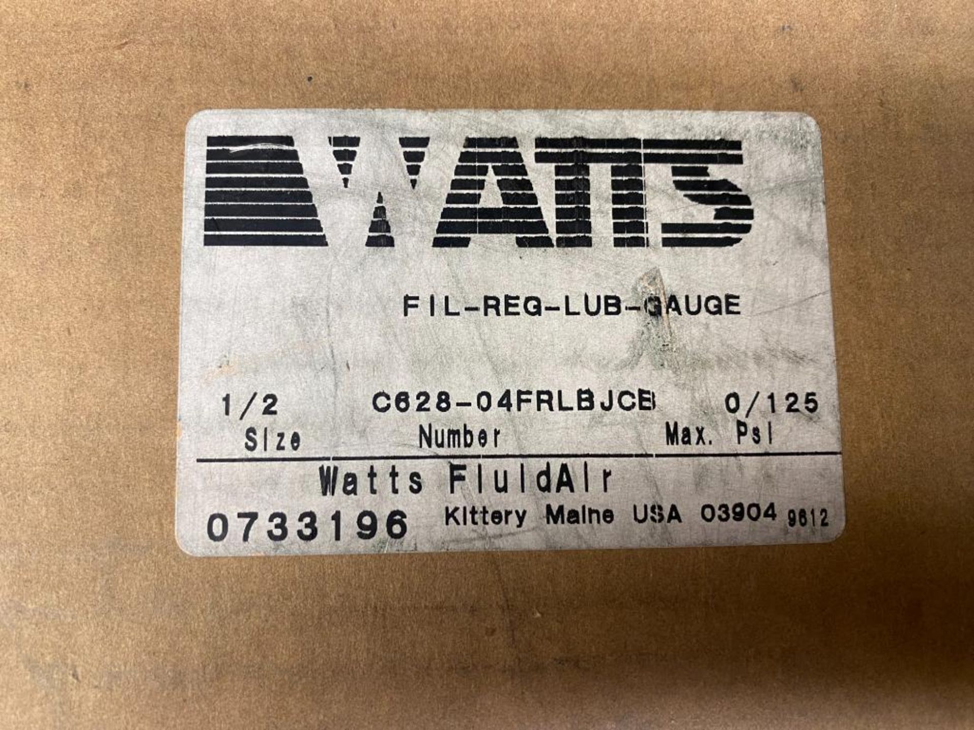 WATTS FILTER REGULATOR LUBRICATOR GAUGE C628-04FRLBJCB. Packaging Fee = $5 - Image 5 of 5