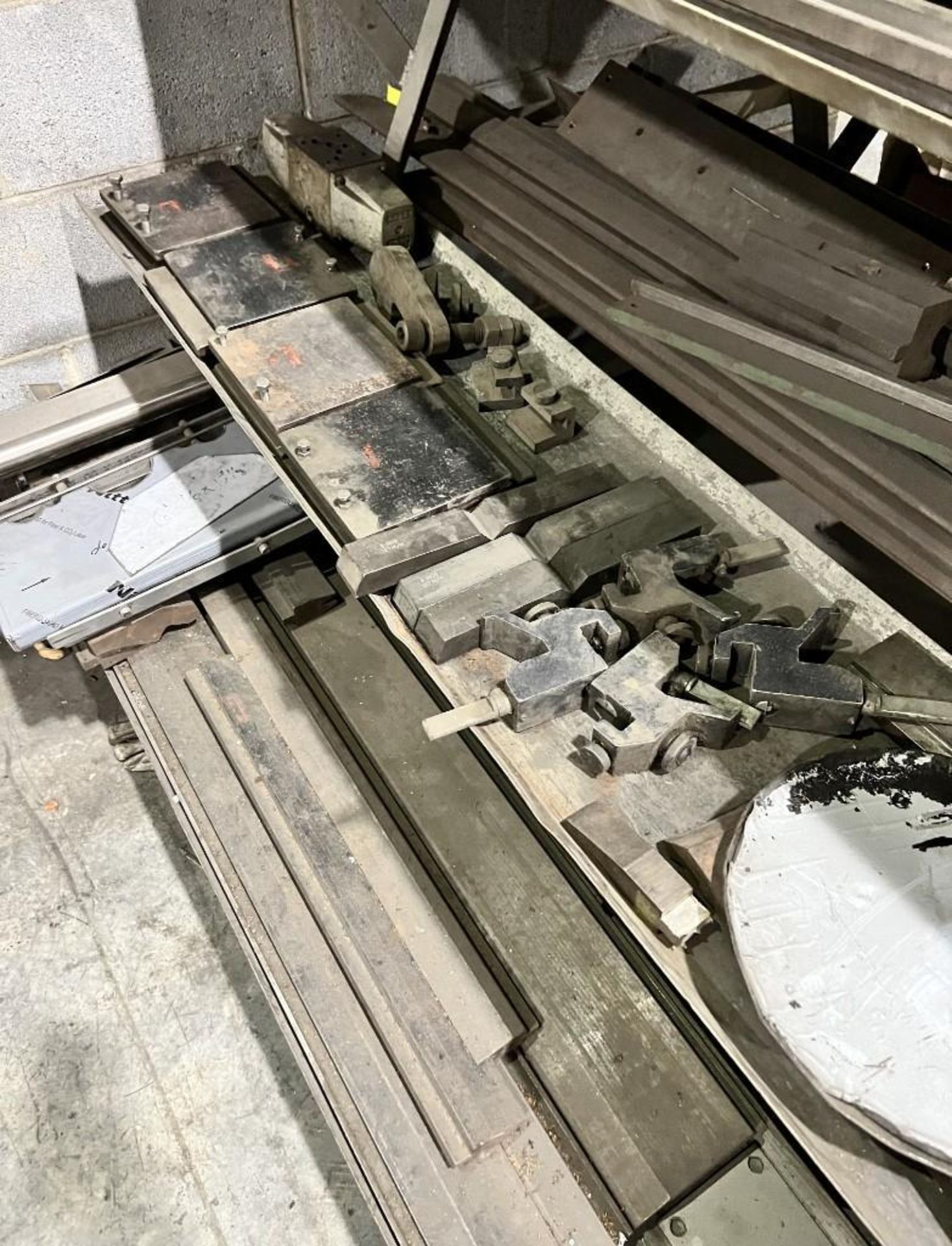 Lot Of Brake Press Dies. With cart. LAST USED WITH LOTS 1 & 2. - Image 10 of 11