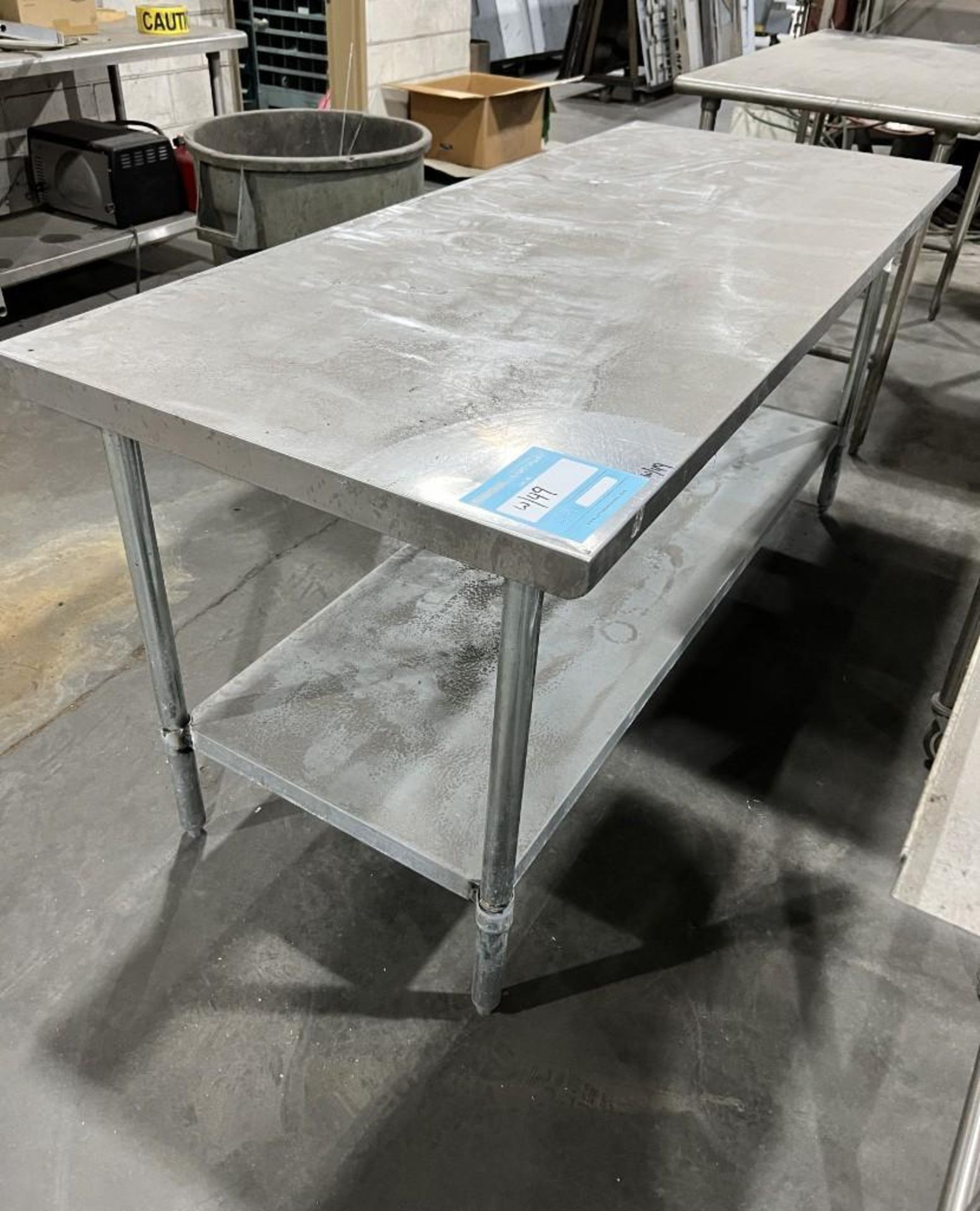 Lot Of (10) Stainless Steel & Stainless Steel Top Tables. - Image 10 of 11