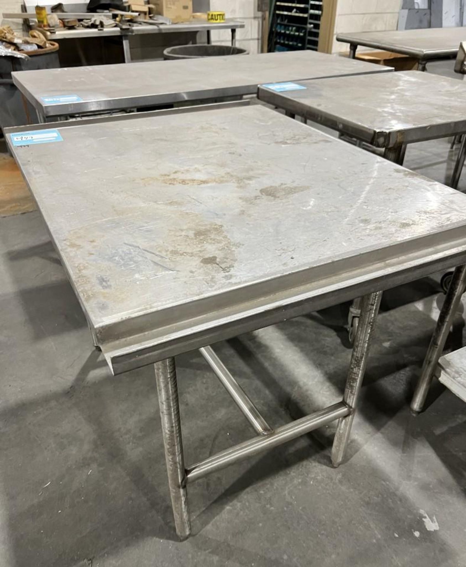 Lot Of (10) Stainless Steel & Stainless Steel Top Tables. - Image 8 of 11