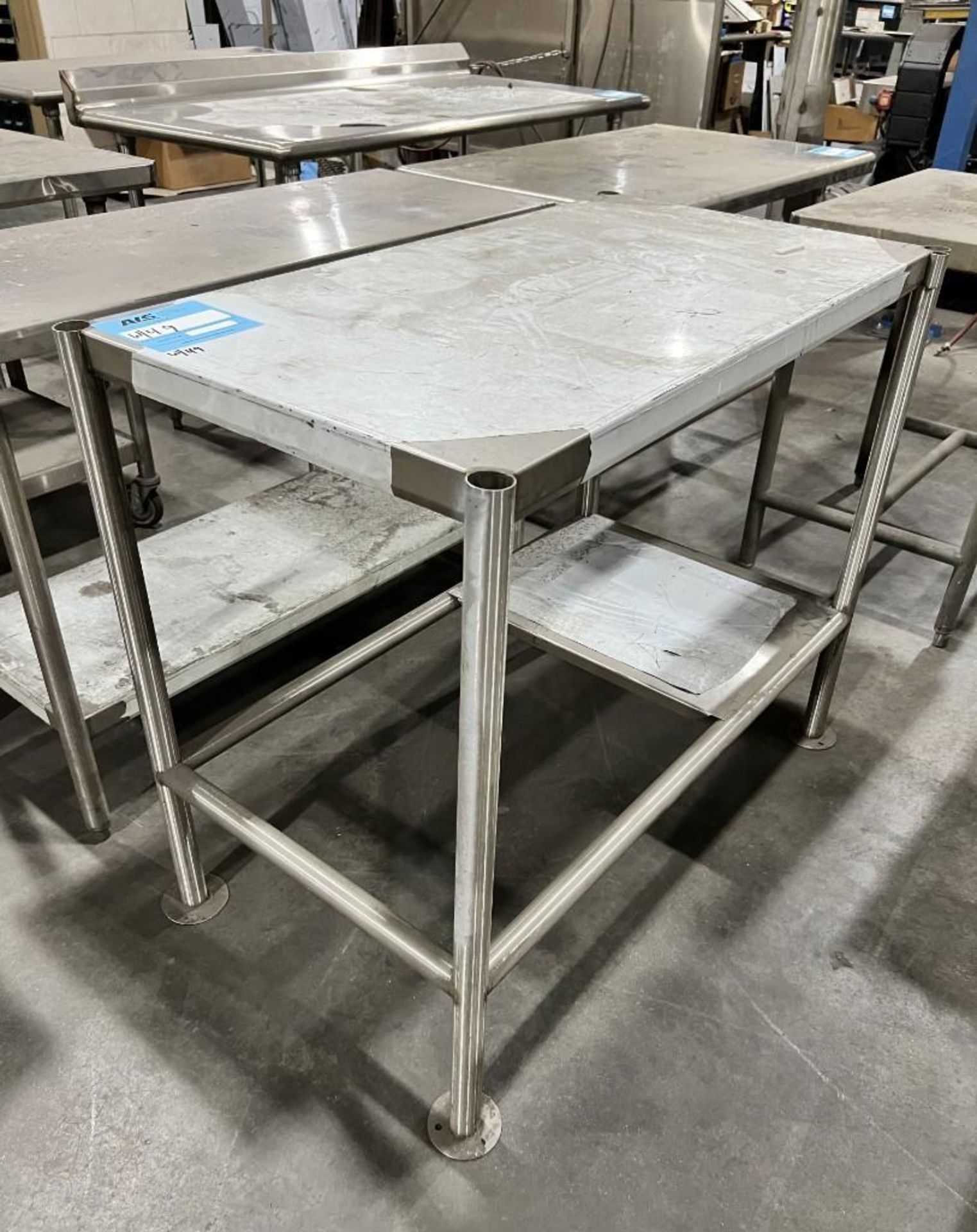 Lot Of (10) Stainless Steel & Stainless Steel Top Tables. - Image 6 of 11