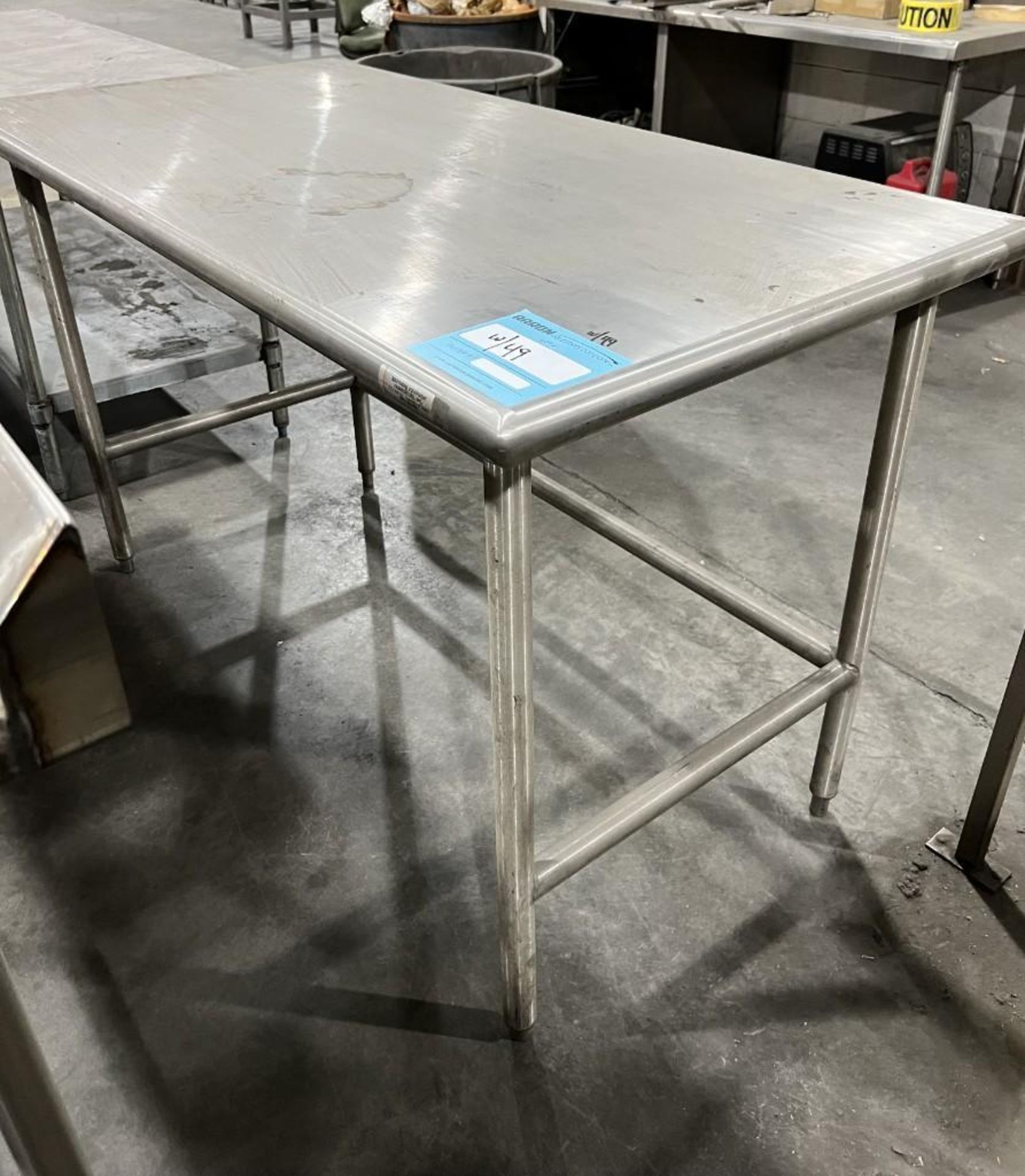 Lot Of (10) Stainless Steel & Stainless Steel Top Tables. - Image 5 of 11