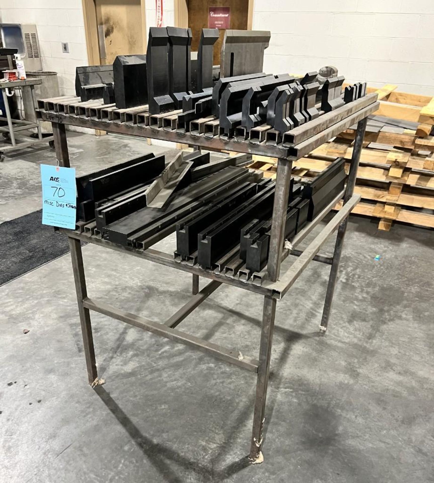 Lot Of Brake Press Dies. With table. LAST USED WITH LOT 4. - Image 2 of 7