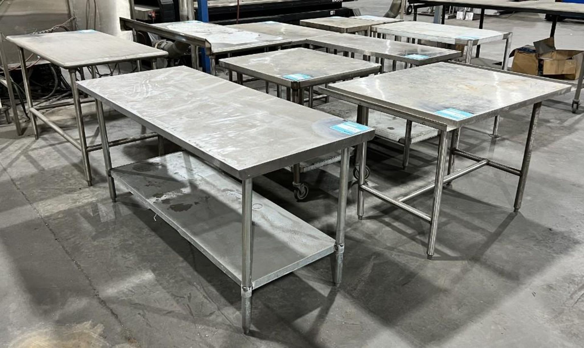 Lot Of (10) Stainless Steel & Stainless Steel Top Tables. - Image 11 of 11