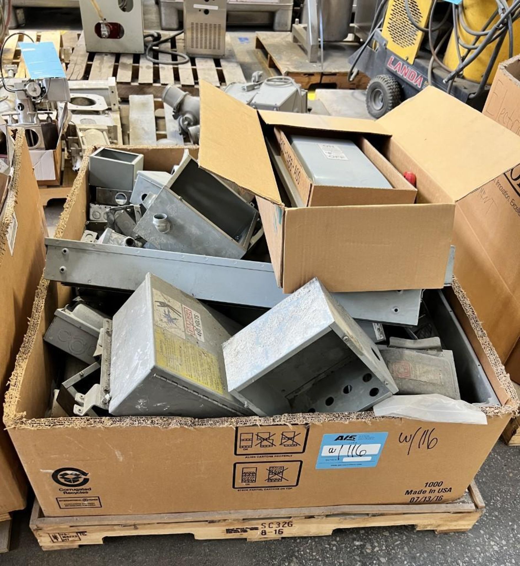Lot Of (9) Skids. With misc. electrical panels and hardware. (Rigging/Loading Fee = $100) - Image 3 of 22
