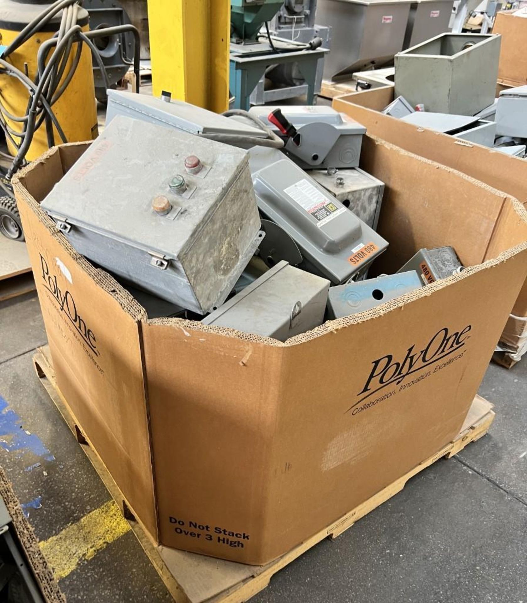 Lot Of (9) Skids. With misc. electrical panels and hardware. (Rigging/Loading Fee = $100) - Image 6 of 22
