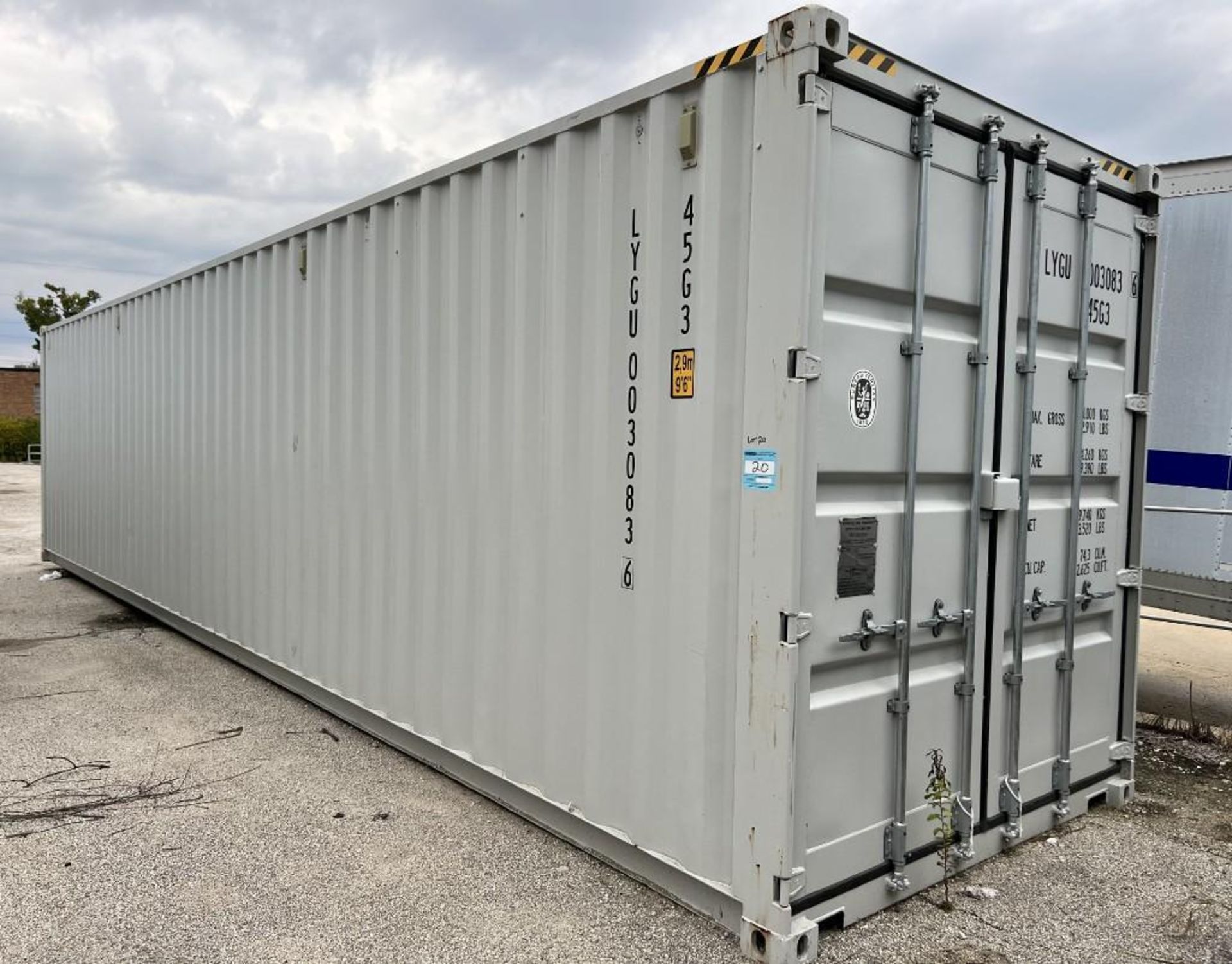 Suihe Type M45G3QC 40' High Cube Open-Sided Storage Container. Serial# DFOC003543, Built 06/2021.