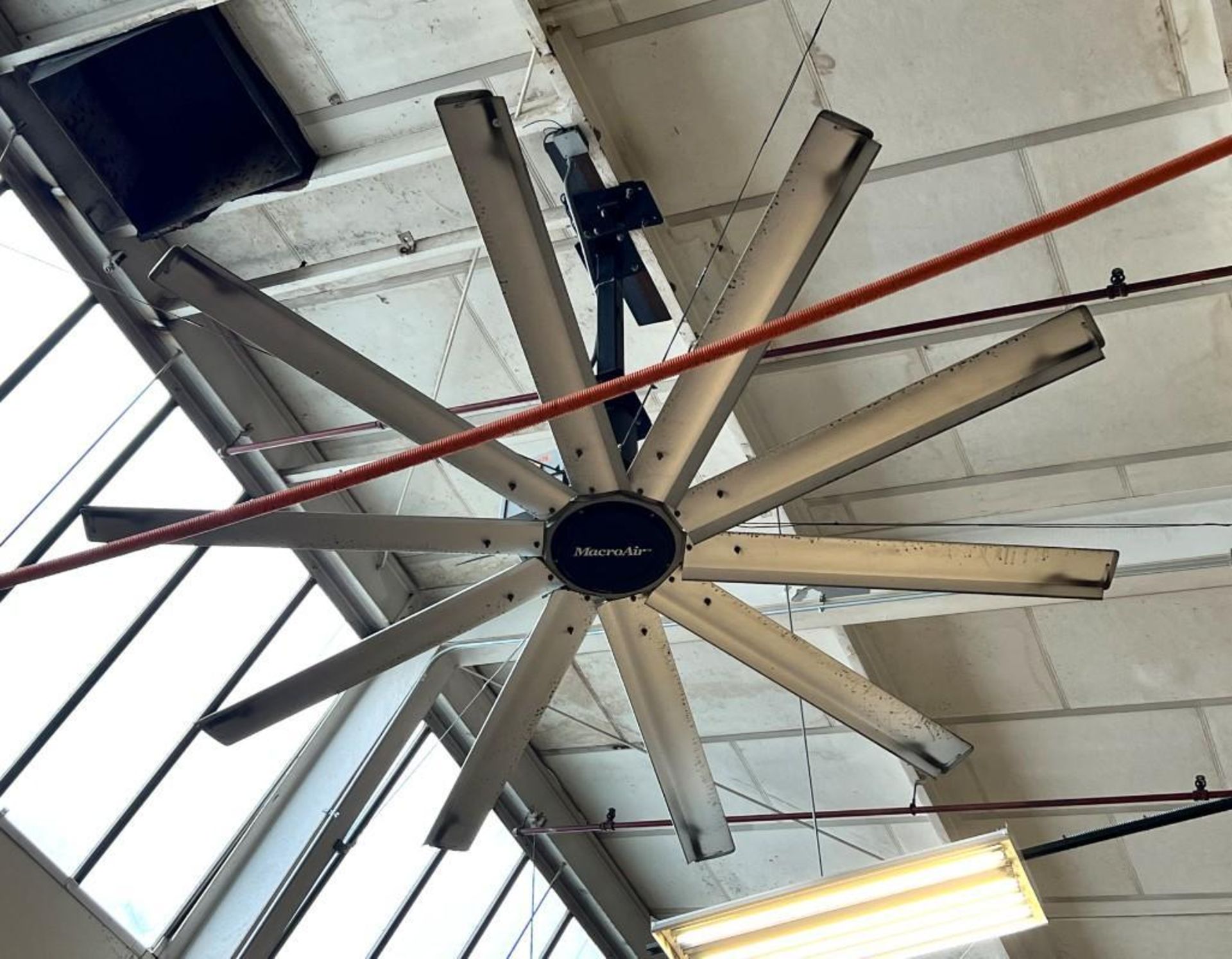 MacroAir Technologies Approximate 10' Diameter Warehouse Fan. With controller. (Rigging/Loading Fee - Image 2 of 4