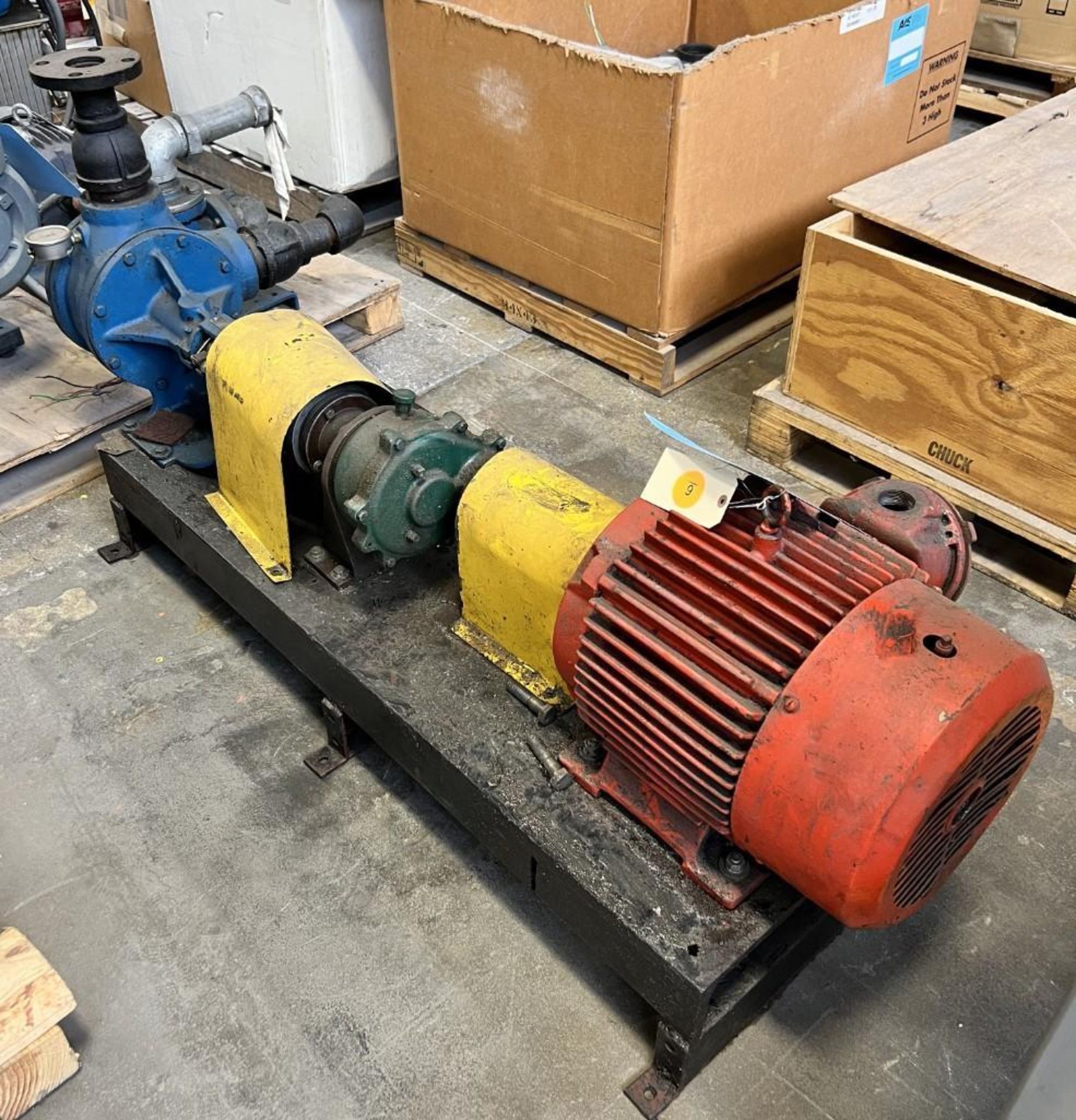 Viking rotary gear pump, model L124, serial# 1506420, 7.5hp motor. (Rigging/Loading Fee = $150) - Image 3 of 6